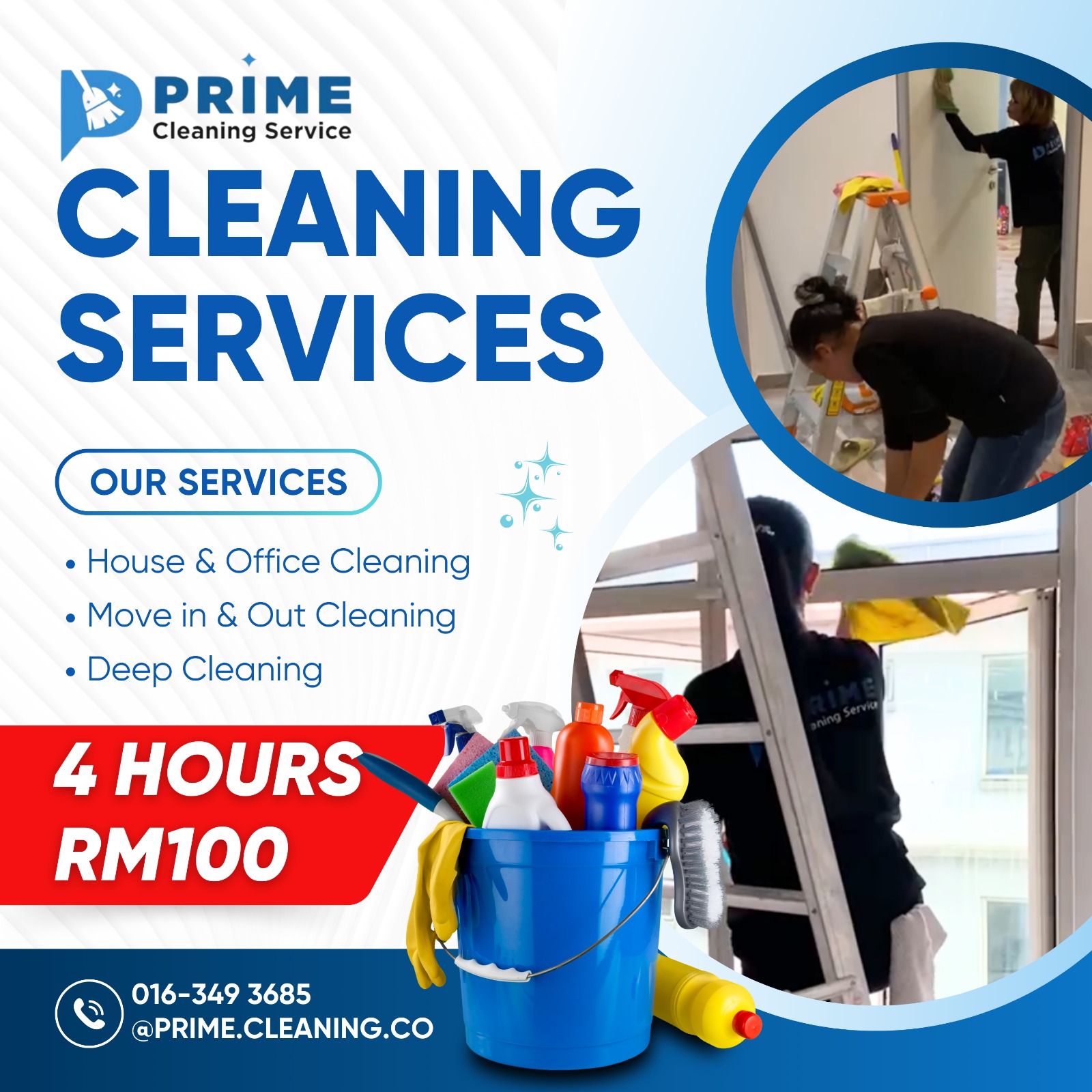 Prime Cleaning Service Facebook ad