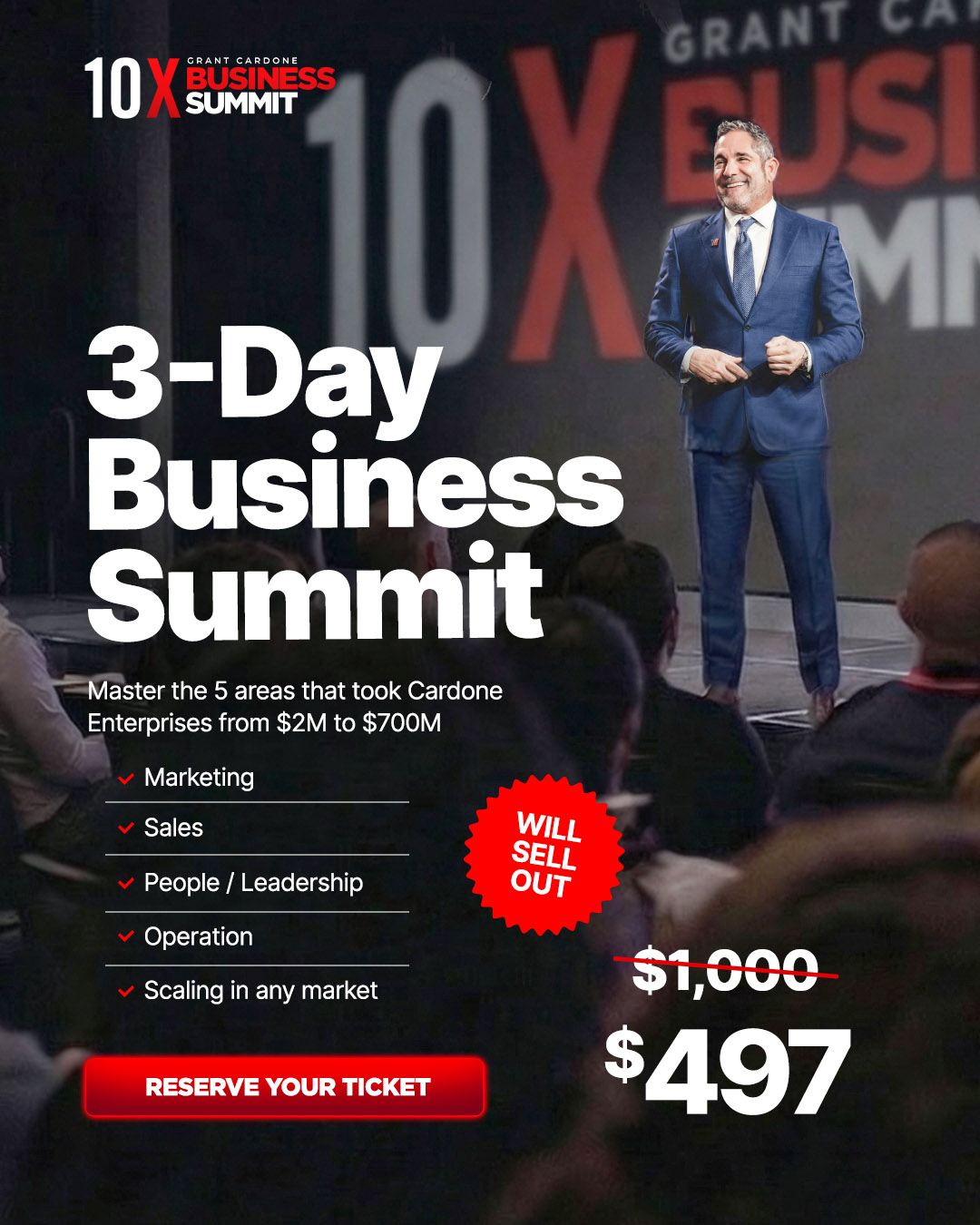 Grant Cardone Facebook ad