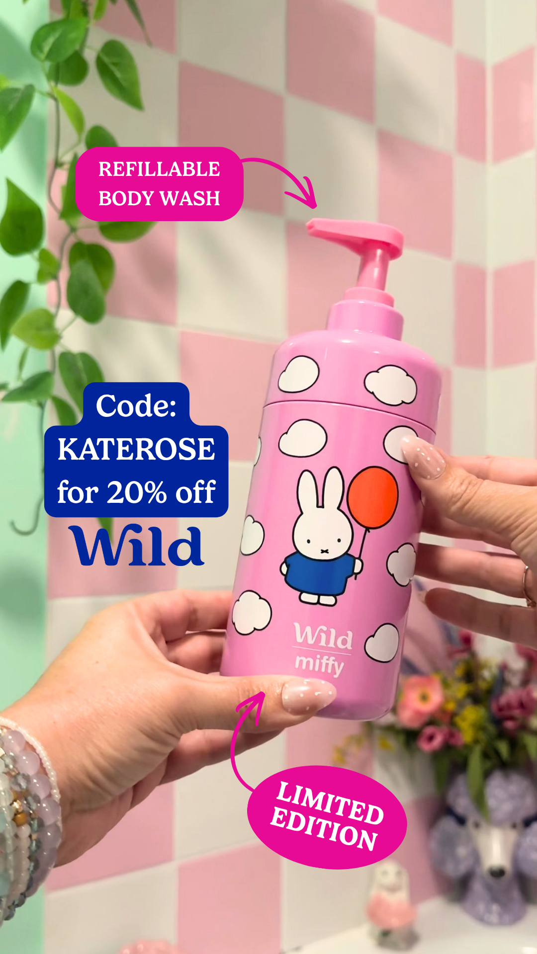 Wild Facebook ad: Get 20% off with code KATEROSE