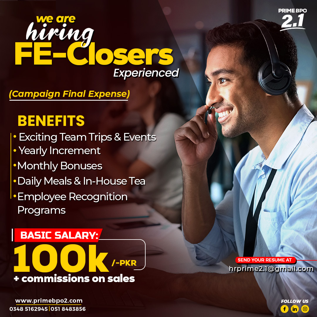 Prime BPO 2 Facebook ad: ๐๐ฟ๐ฒ ๐๐ผ๐ ๐๐๐ฒ๐๐ผ๐บ๐ฒ ๐ฎ๐ป๐ฑ ๐๐ฎ๐ป๐ ๐๐ต๐ฒโฆ