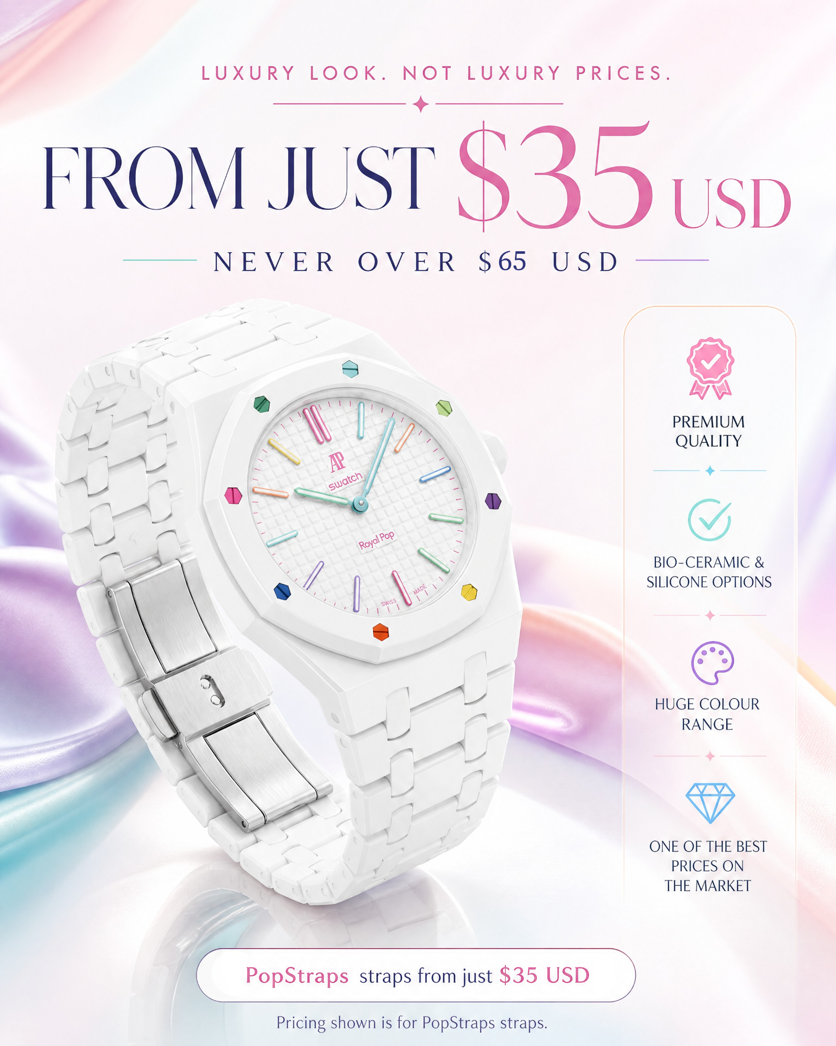 Popstraps Facebook ad