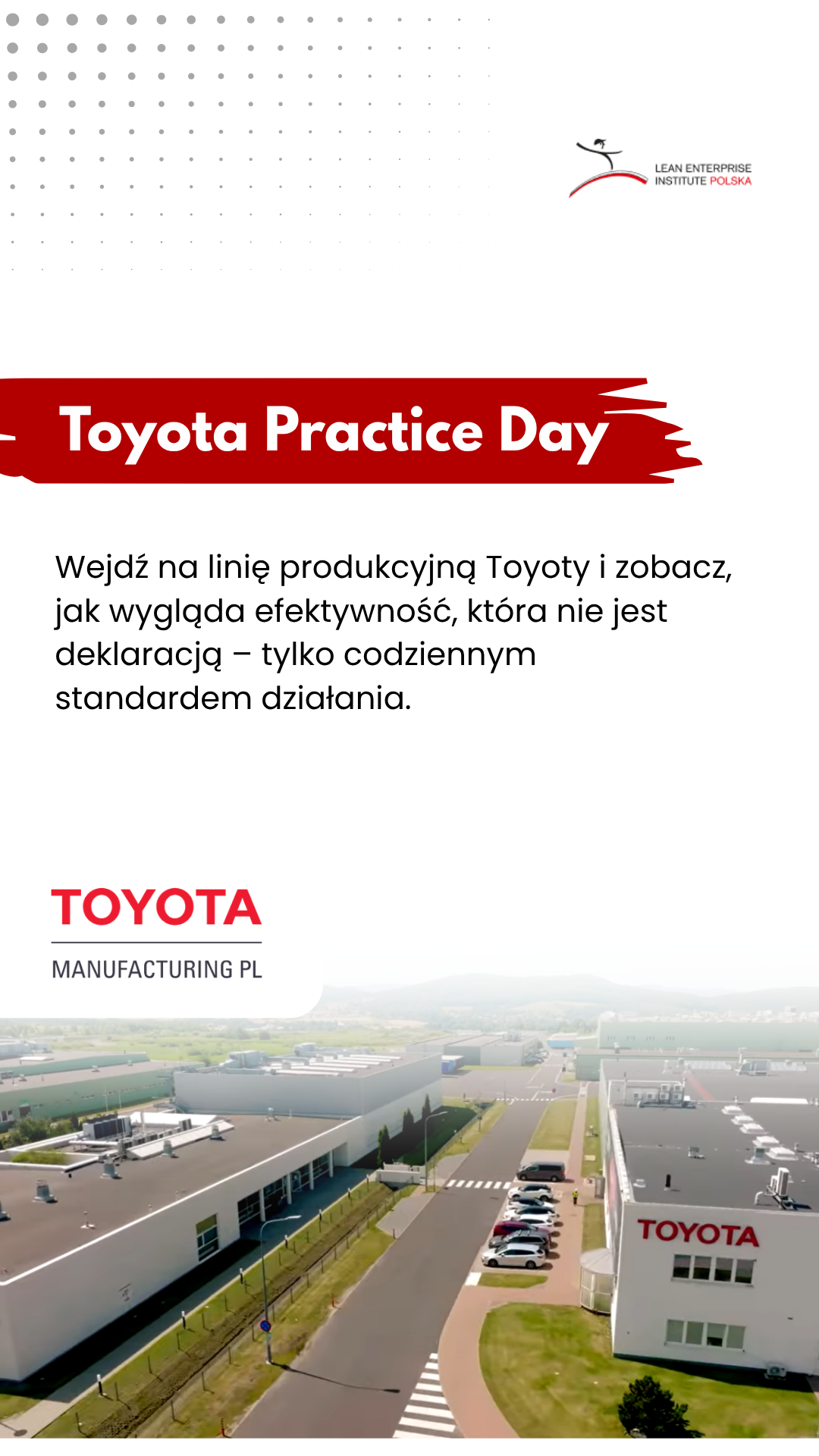 Lean Enterprise Institute Polska Facebook ad: Odwiedź fabrykę Toyoty