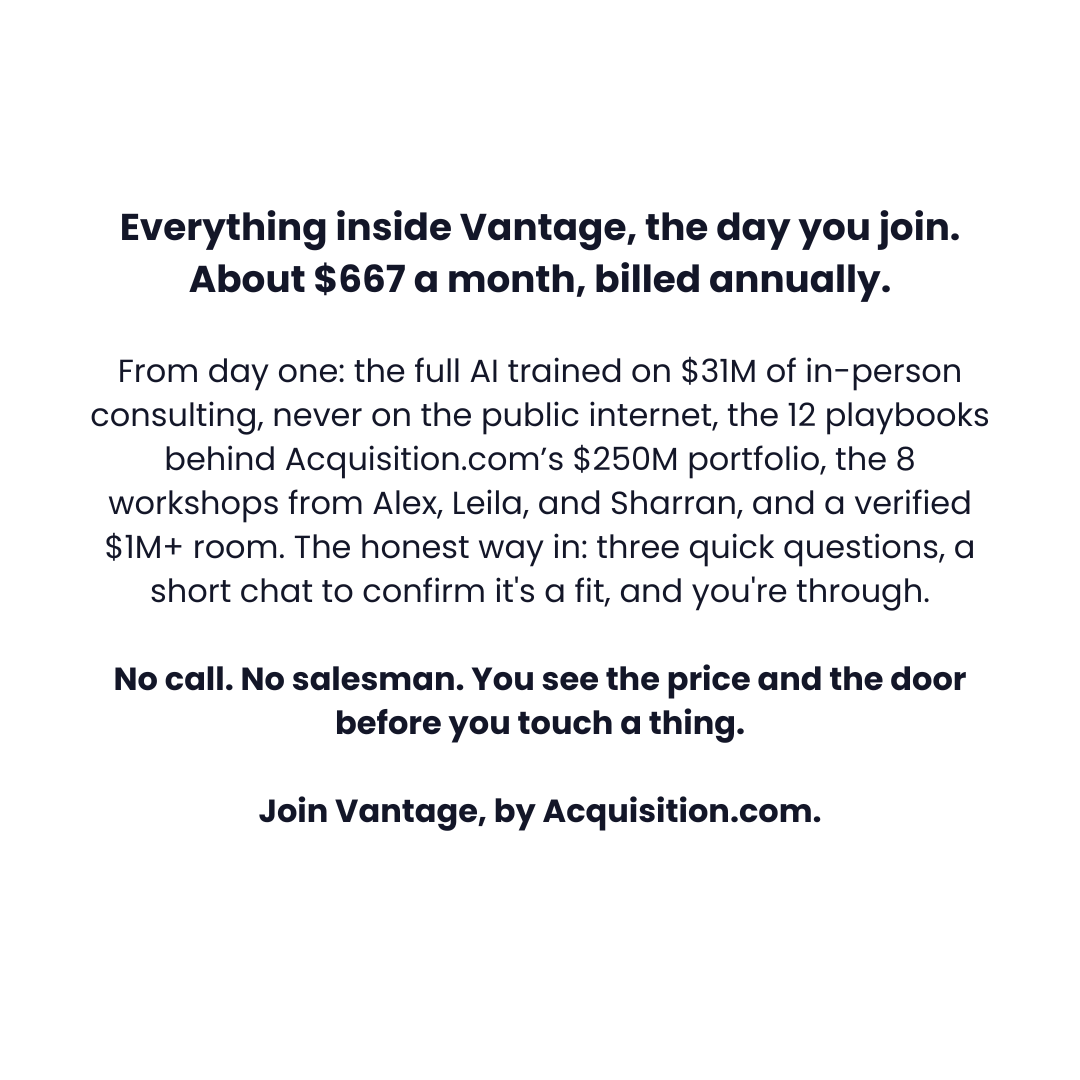 Alex Hormozi Facebook ad
