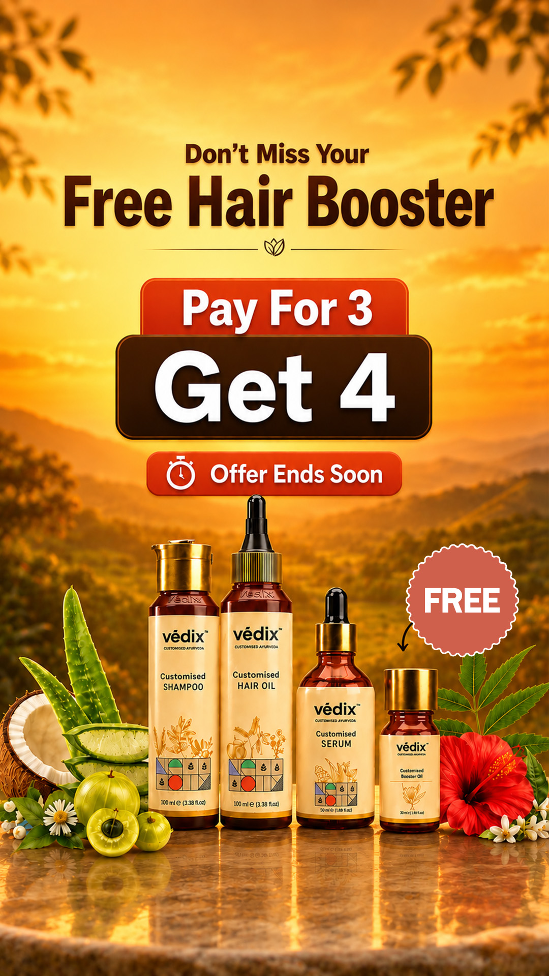 Vedix Ayurveda Facebook ad