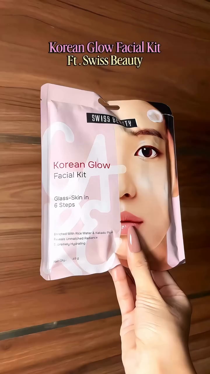 Swiss Beauty Facebook ad: Korean Glow Delivered in Minutes