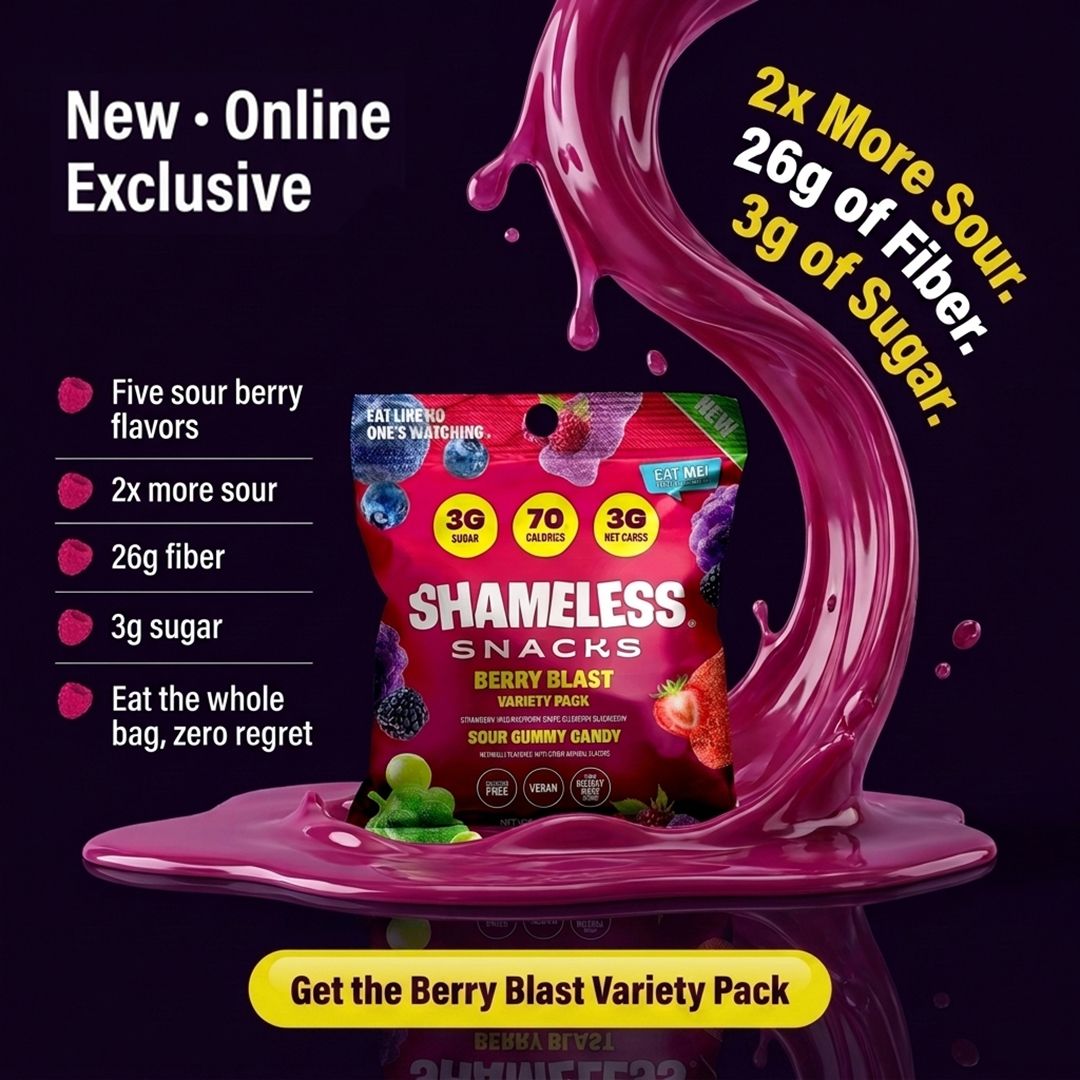 Shameless Snacks Facebook ad