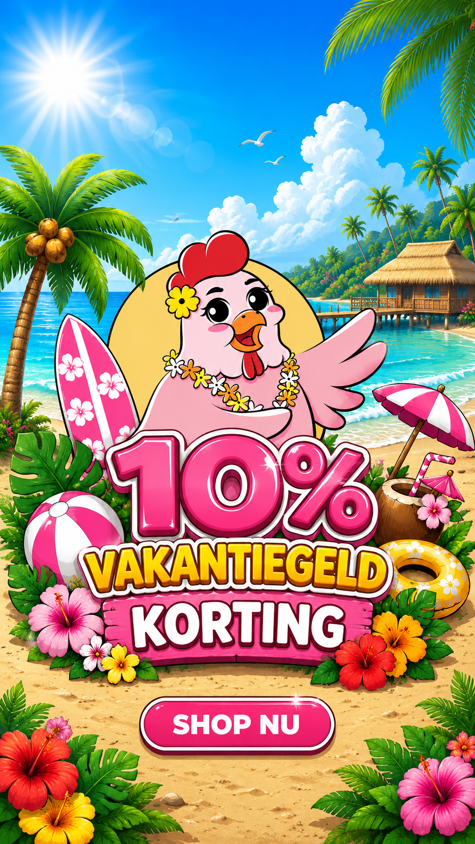 Kip Aloha damesmode Facebook ad