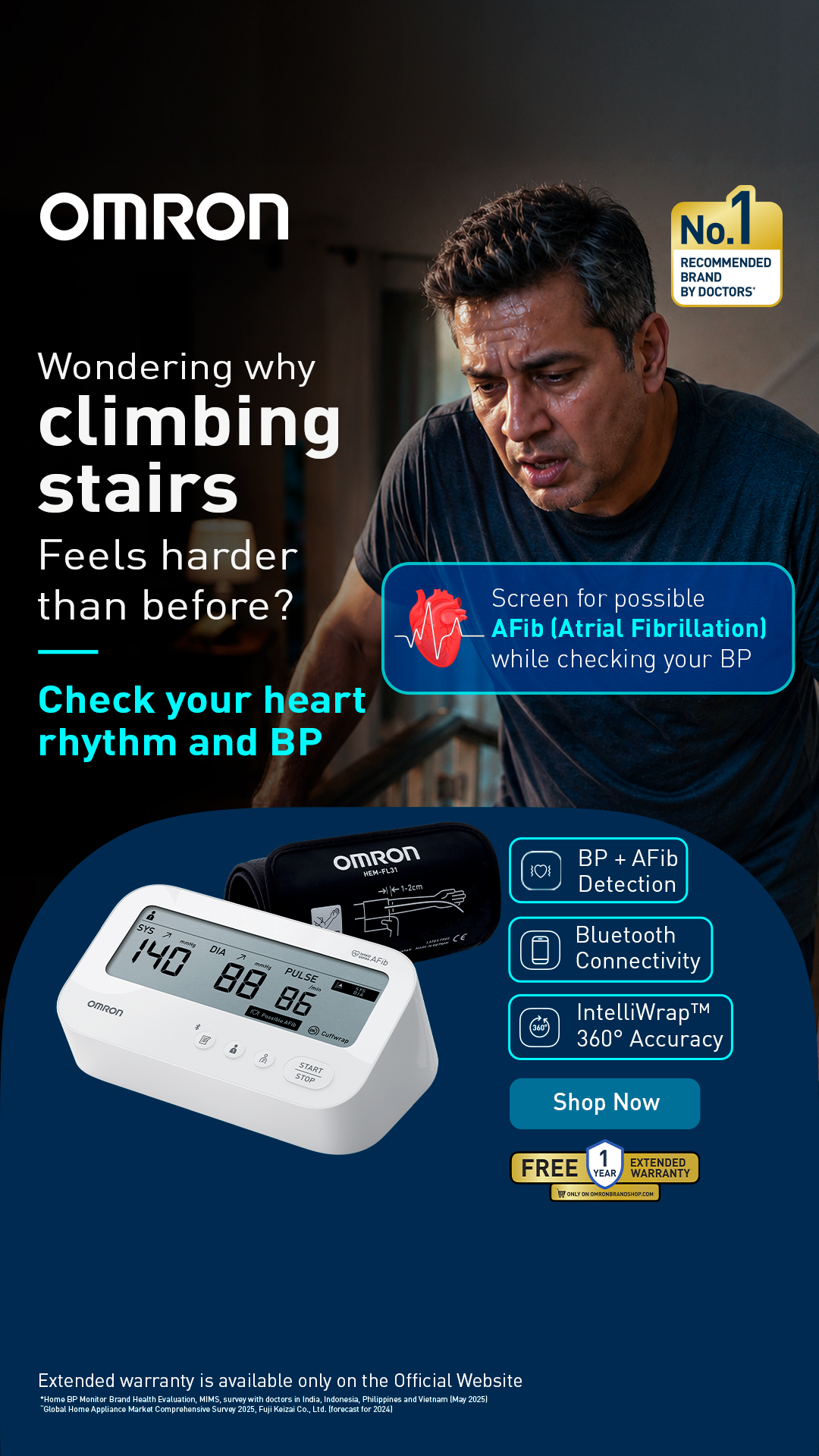 Omron Healthcare Facebook ad from Jul 23, 2026