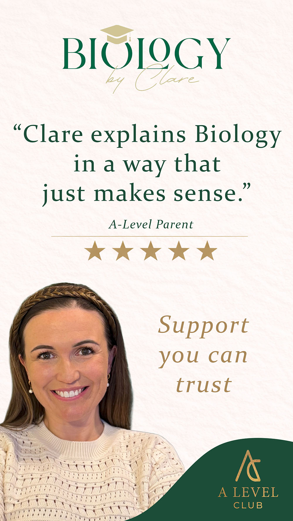 Biology by Clare Facebook ad from May 27, 2026