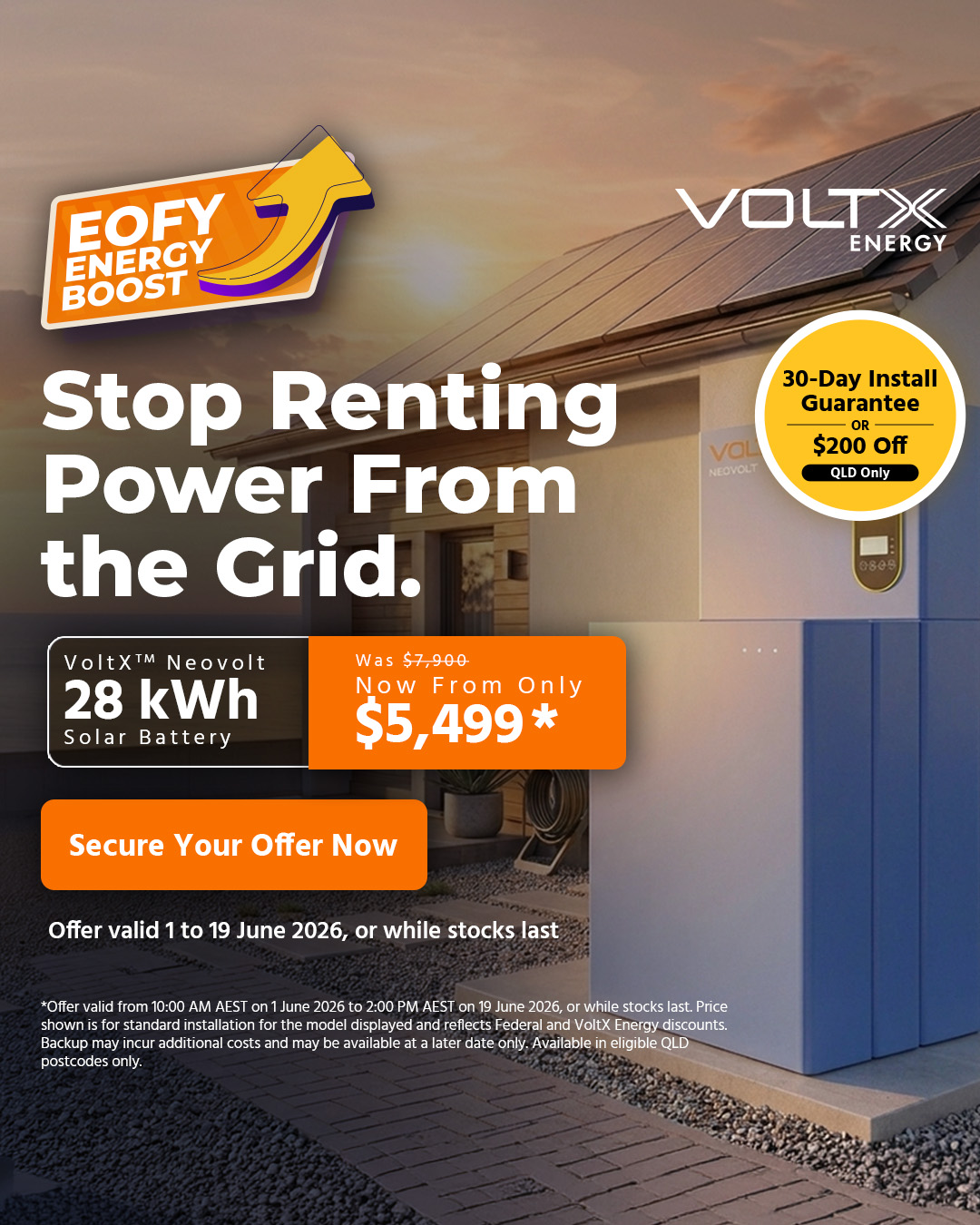 Voltx Energy Facebook ad
