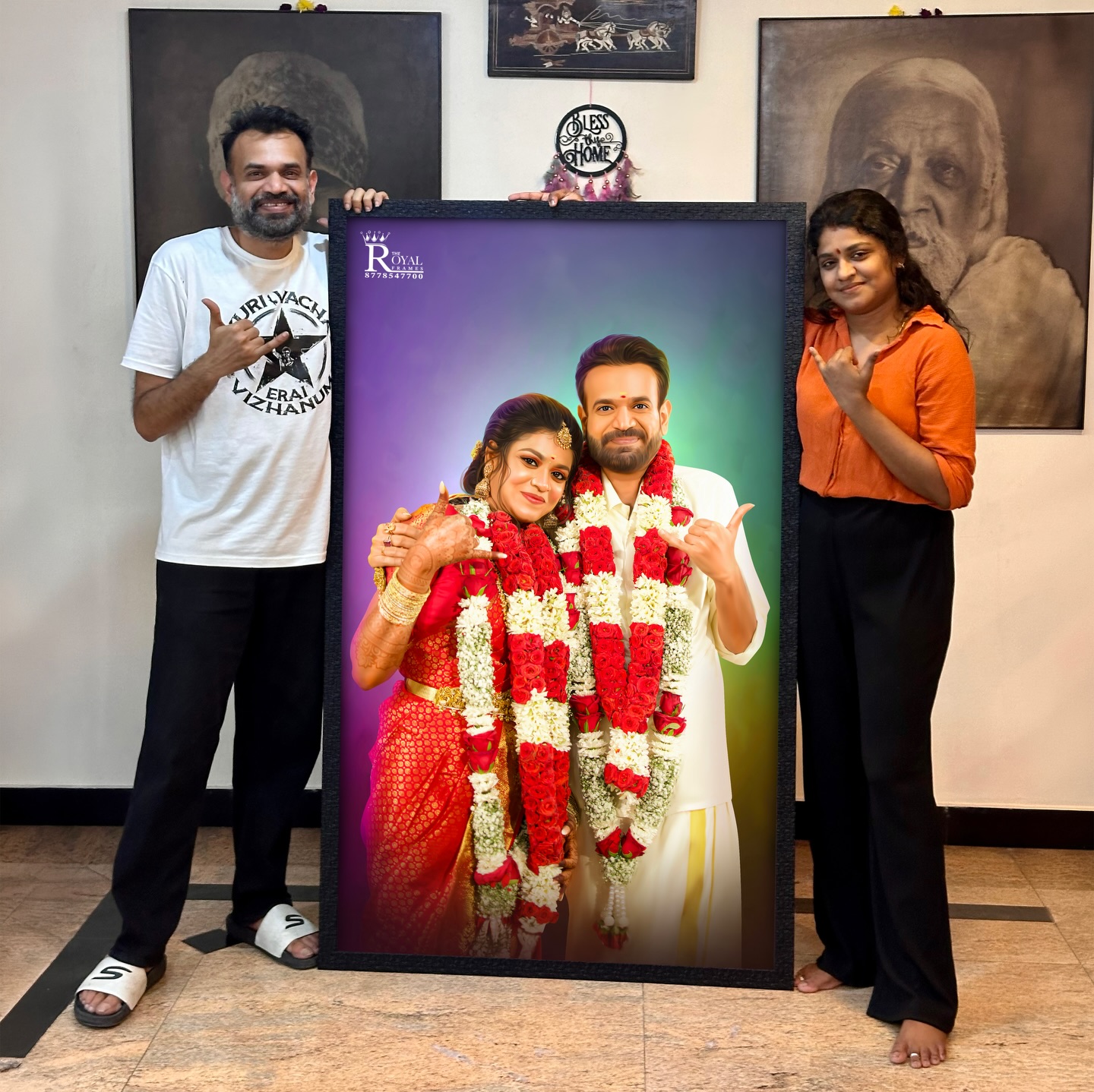 The Royal Frames Facebook ad: 5 Feet 36*60inches Digital Painting Frame