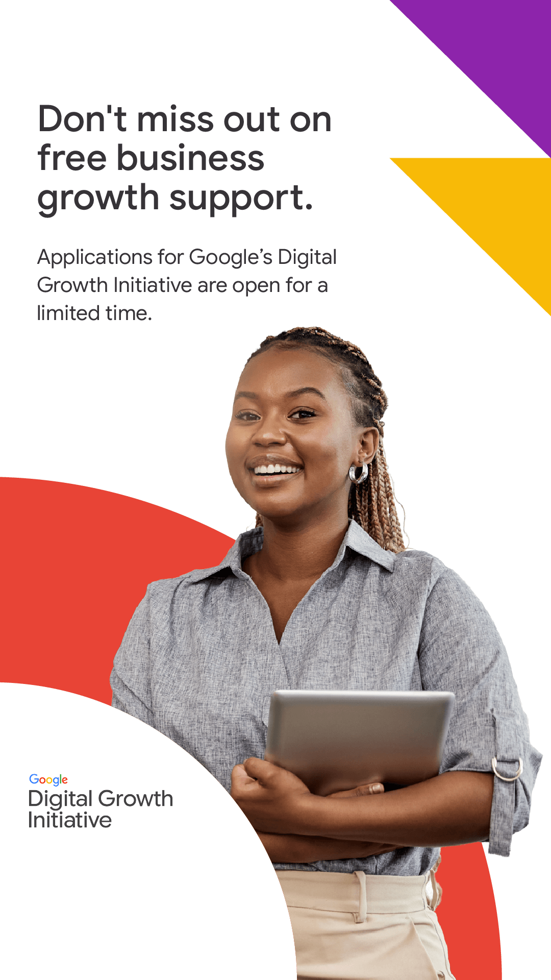 Grow with Google Africa Facebook ad