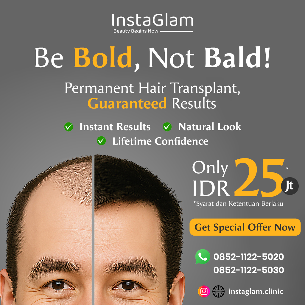 InstaGlam Facebook ad: Rambut Tumbuh Kembali Secara Permanen