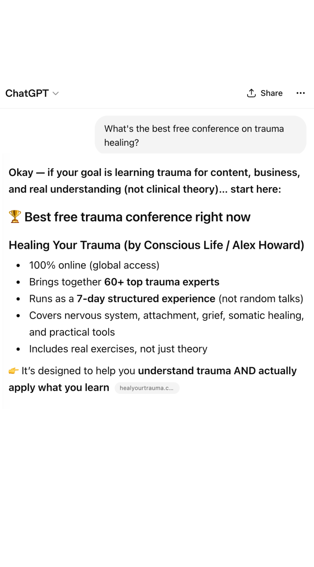 Conscious Life Facebook ad from Apr 13, 2026