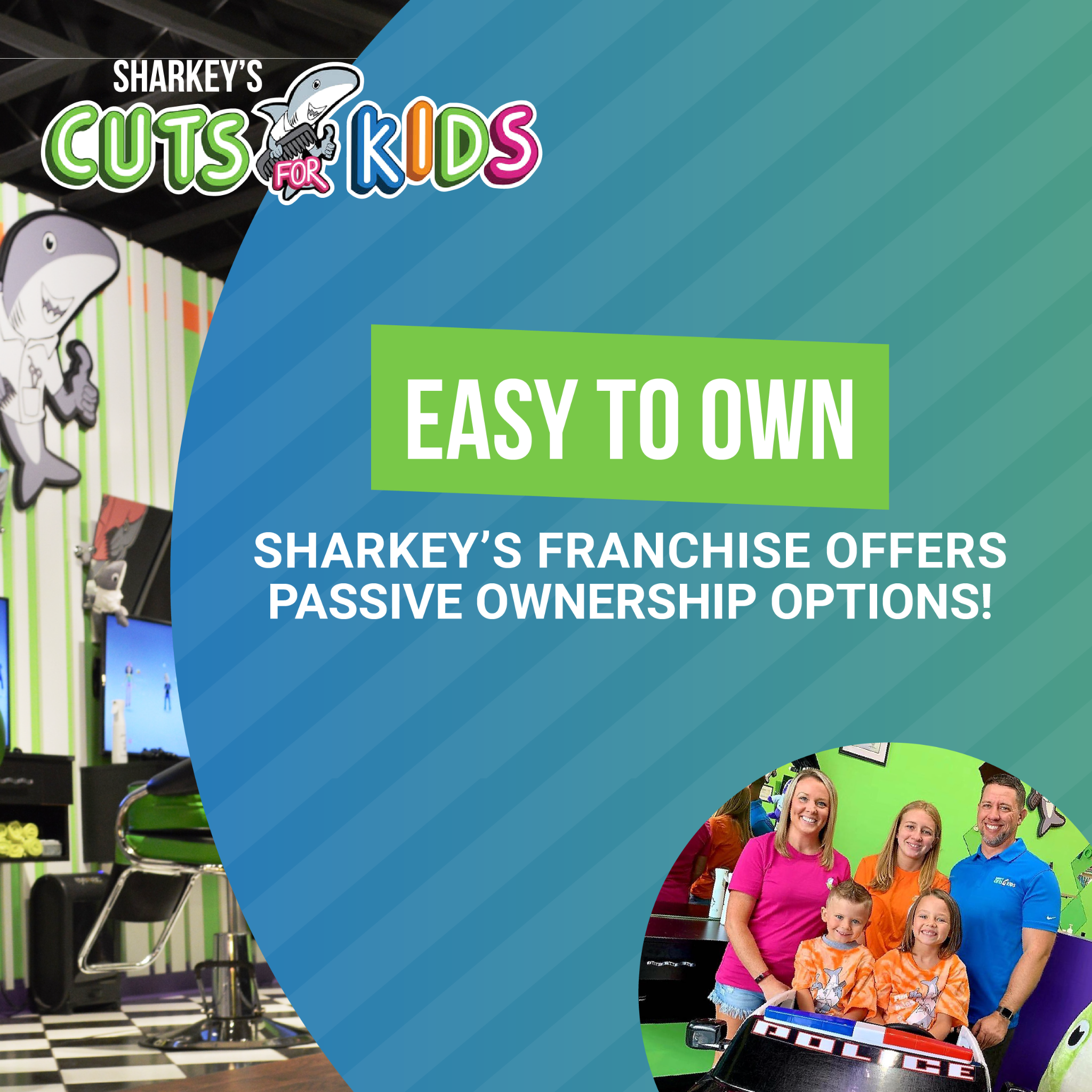 Sharkey's Cuts for Kids - Franchise Facebook ad