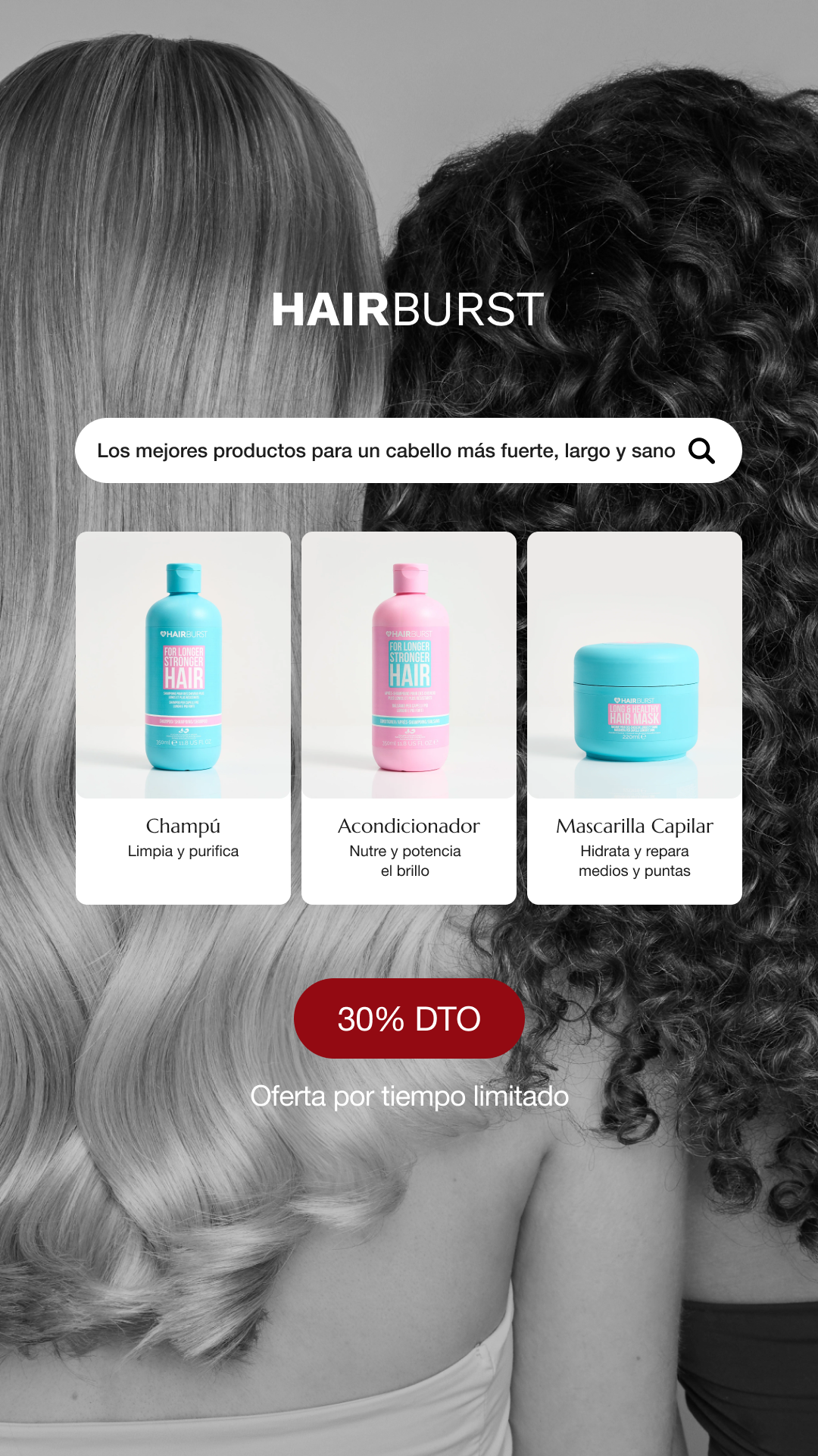 Hairburst España Facebook ad