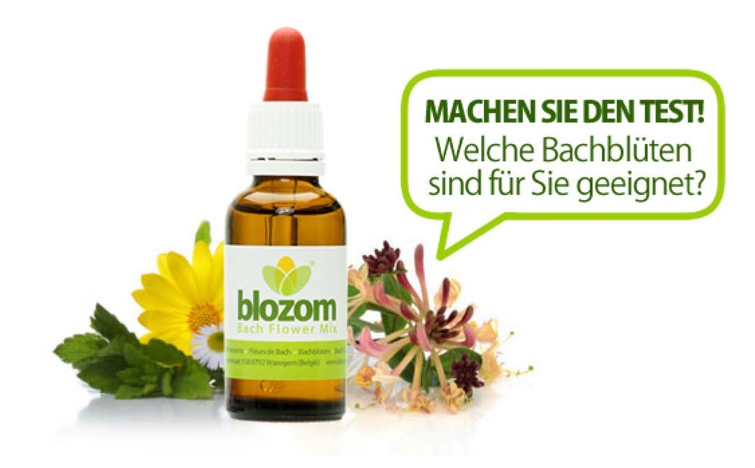 Blozom Bach Flowers Facebook ad: Machen Sie den Gratis Test