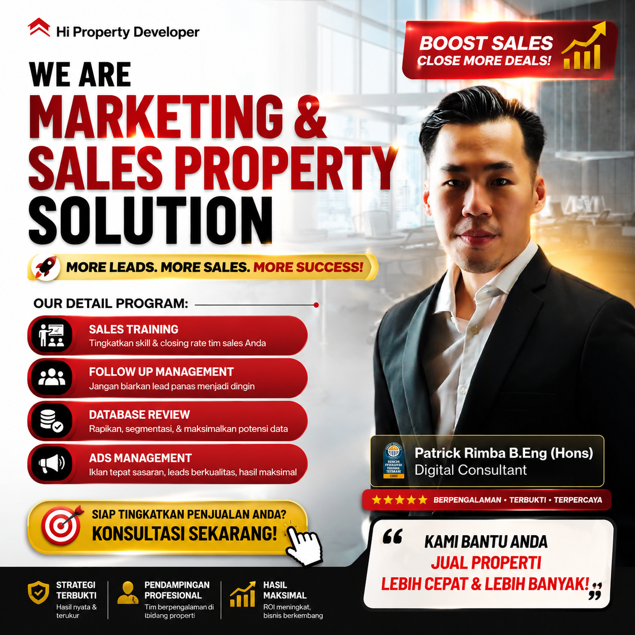 benson.id Facebook ad: Sudah keluar ratusan juta untuk marketing, tapi unit…
