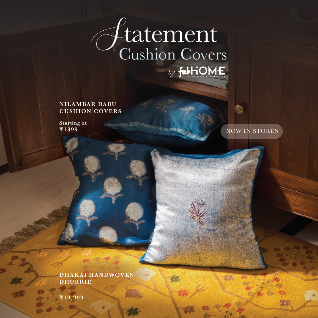 Fabindia Facebook ad: Festive cushion covers by Fabhome