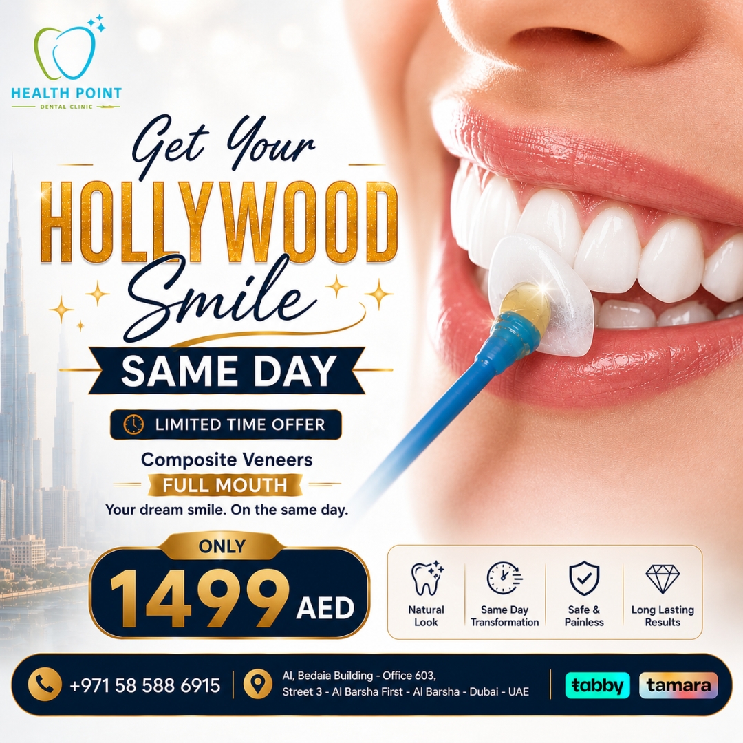 Healthpoint Facebook ad: Confident Smile.- Same Day
