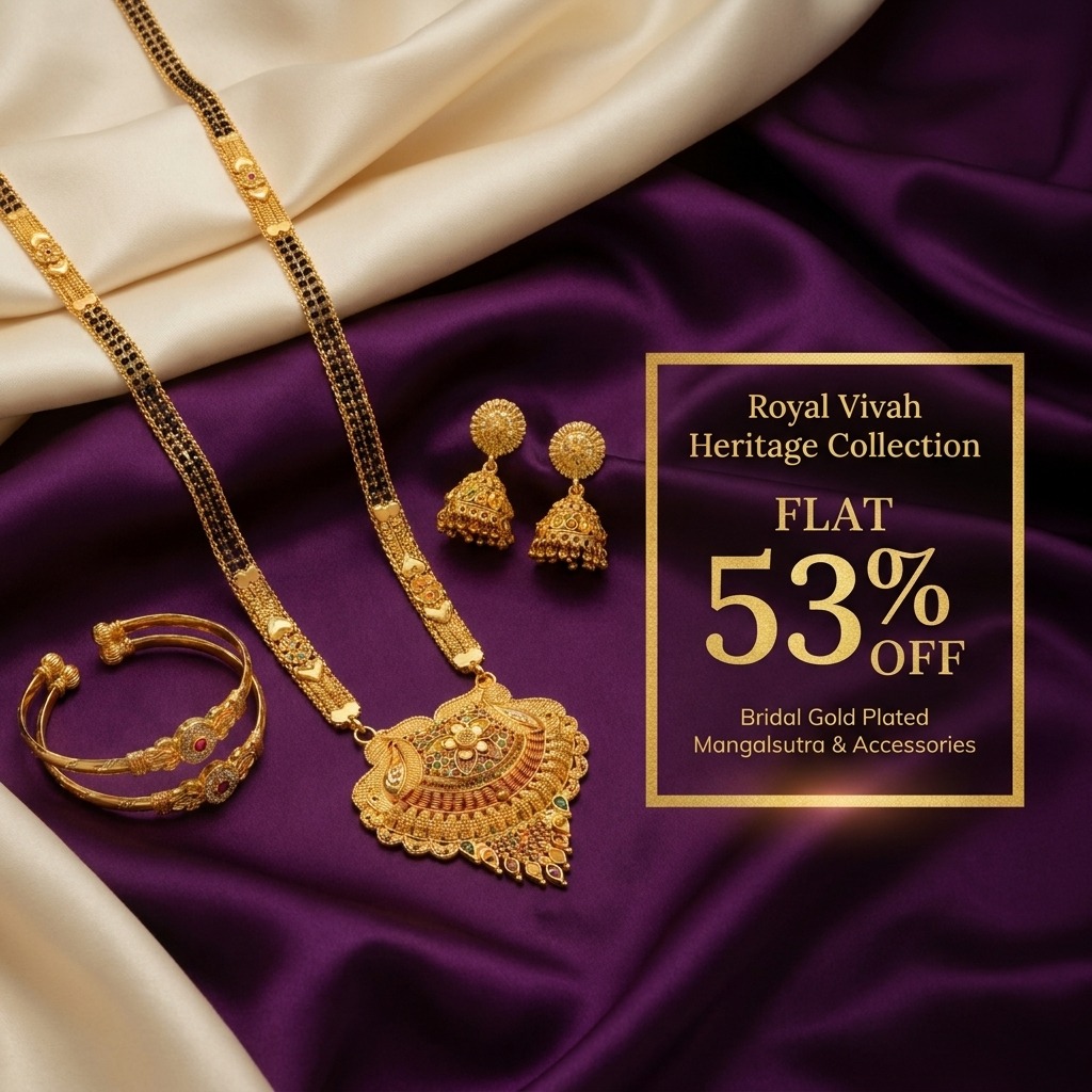 Aameesujewels Facebook ad: The Royal Vivah Heritage Set Gold Plated Bridal…