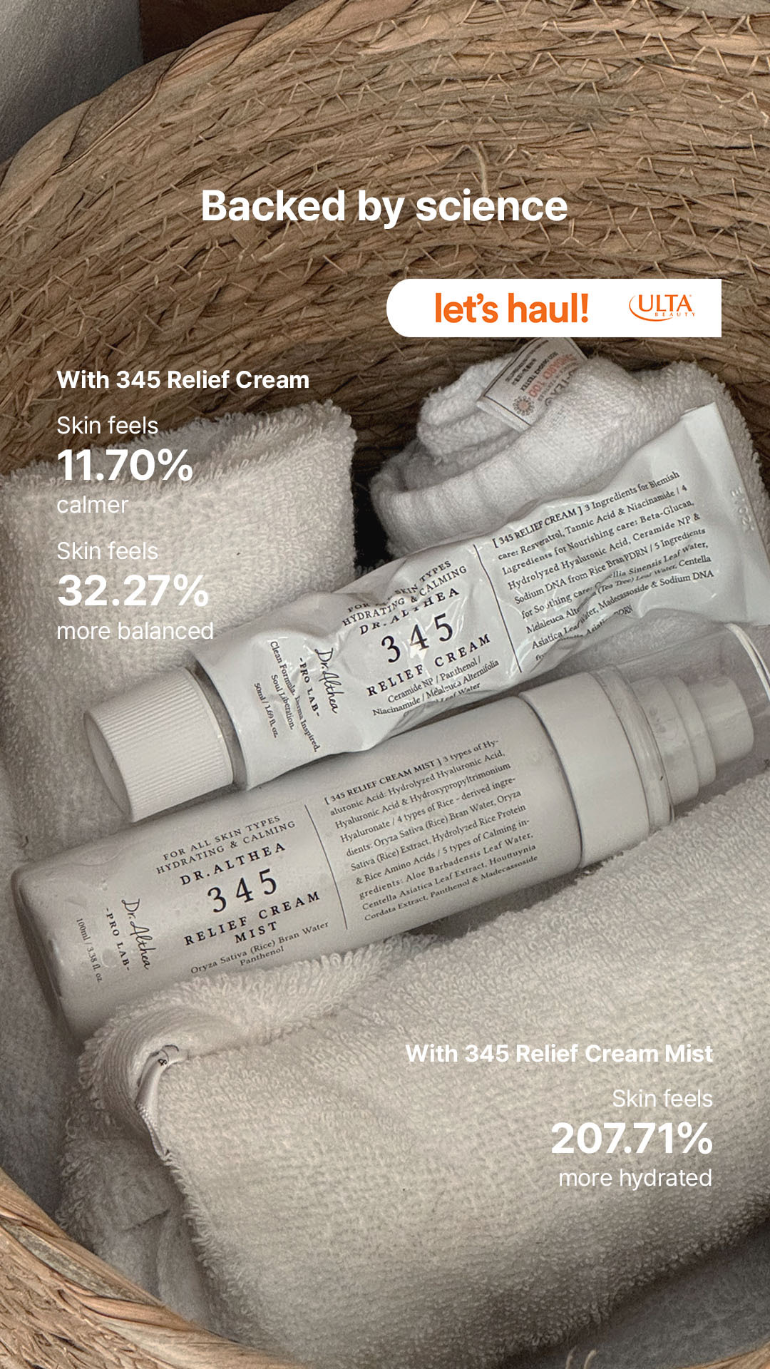 Ulta Beauty Facebook ad: Dr. Althea 345 Relief Cream
