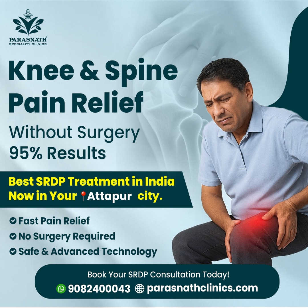 Parasnath Speciality Clinics Facebook ad: Without surgery SRDP Therapy