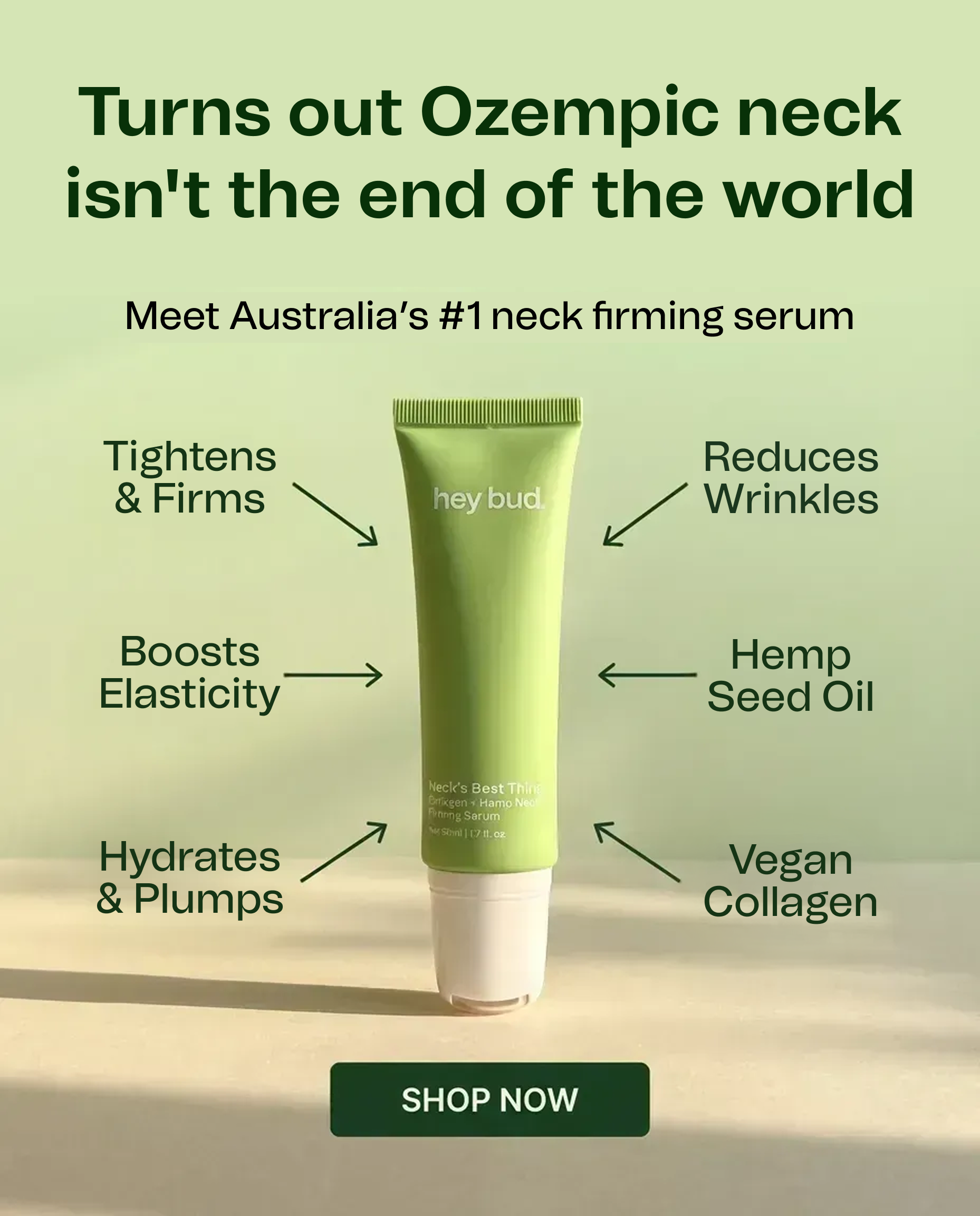 Hey Bud Skincare Facebook ad