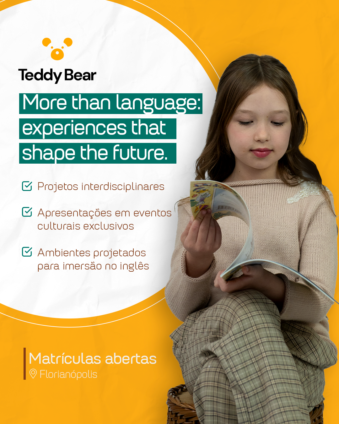 Escola de Inglês Teddy Bear Facebook ad