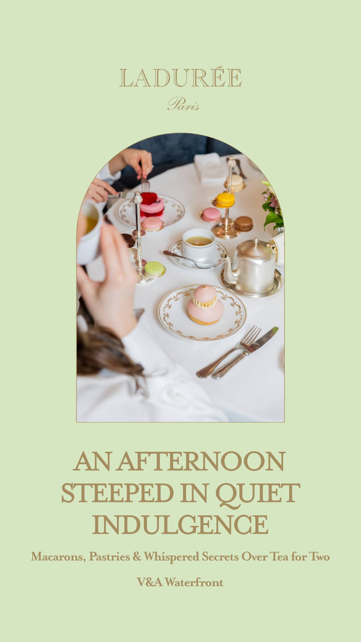 Dineplan Facebook ad: Tea for Two | V&A Waterfront | Ladurée