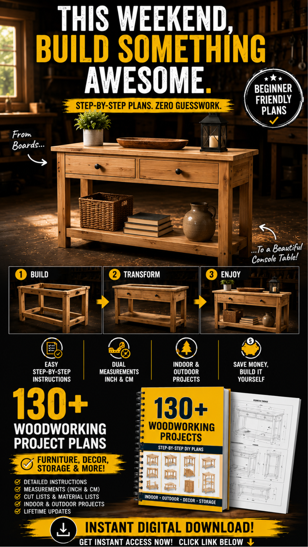 Wood Blueprints Facebook ad