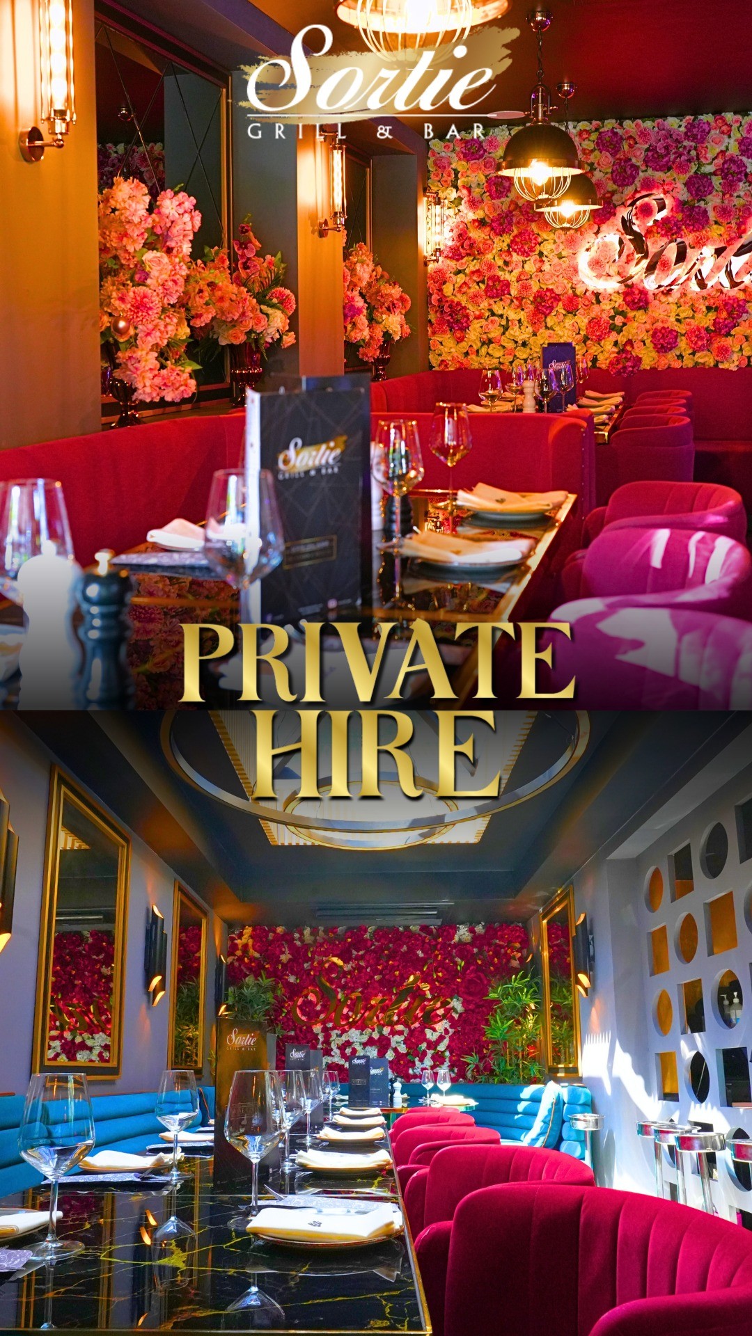 Sortie Grill & Bar, Essex Facebook ad: Celebrate in style at Sortie Grill & Bar