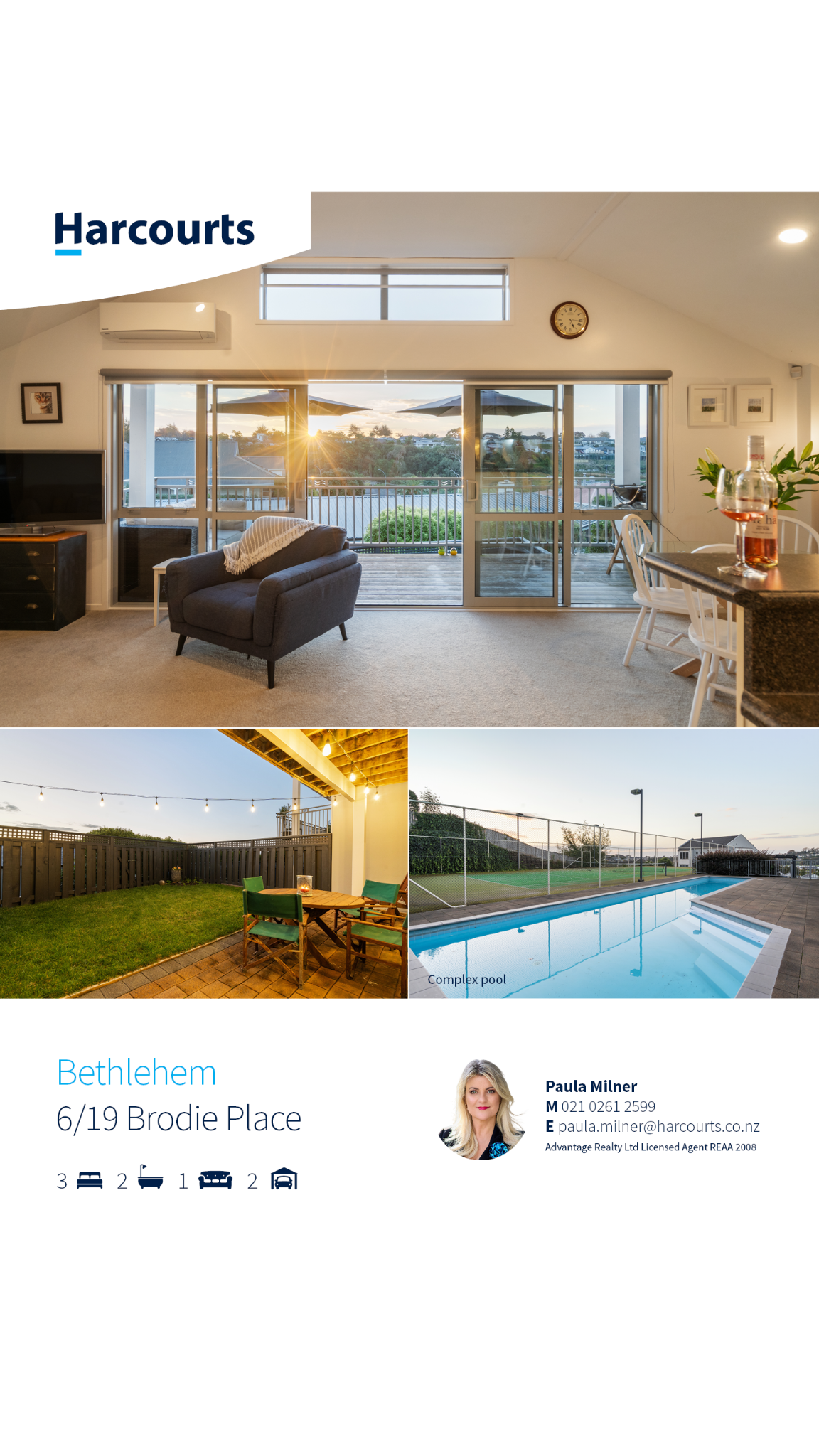 Harcourts Advantage Tauranga Facebook ad