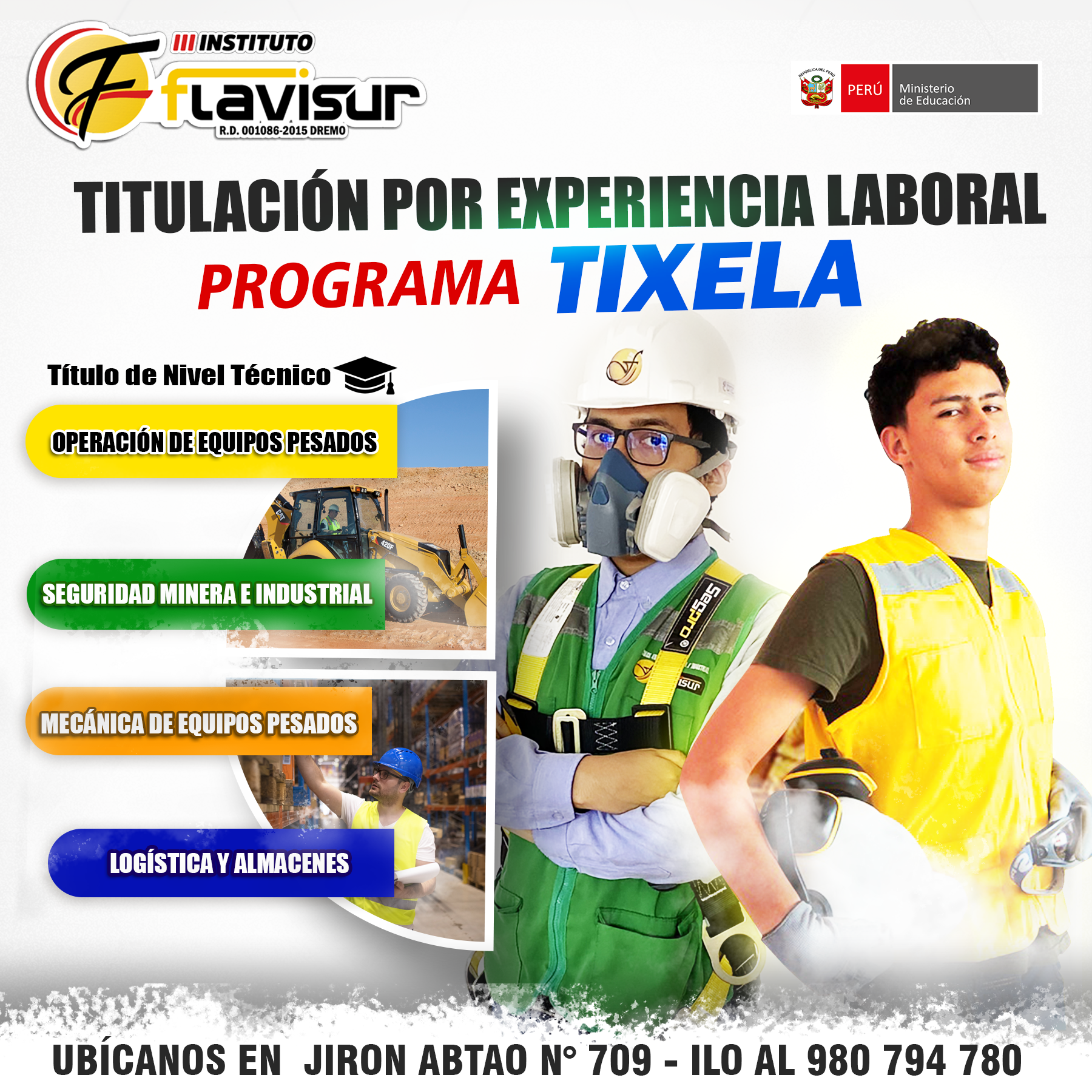 Flavisur ILO Facebook ad: TITULATE AHORA