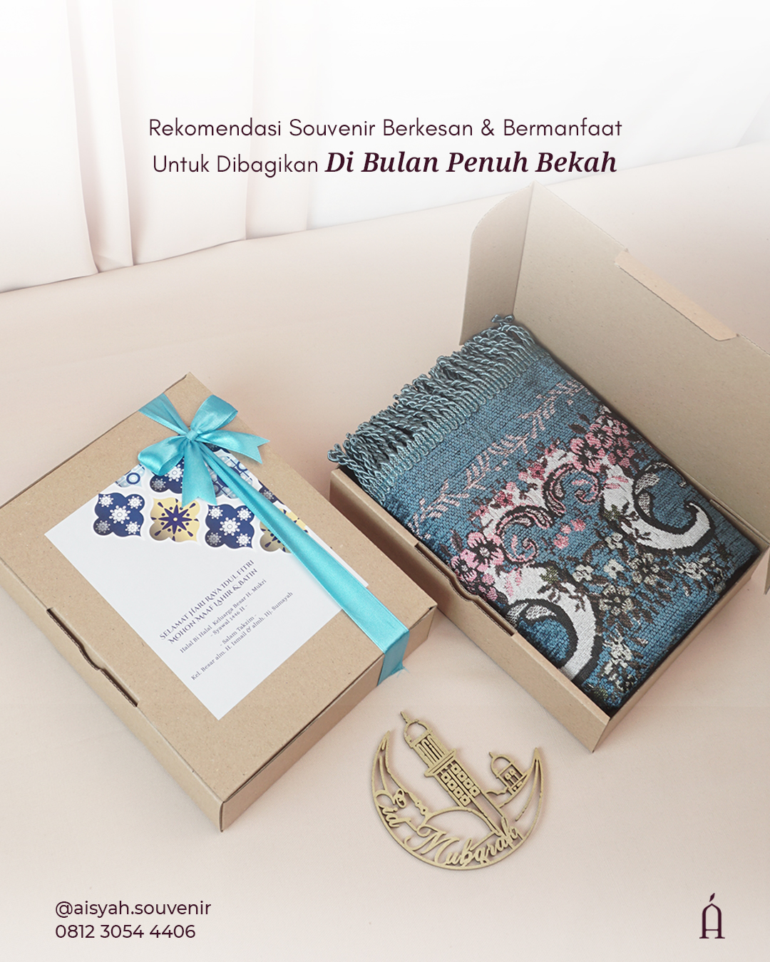 Aisyah Souvenir Facebook ad: Bulan Ramadhan & Idul Fitri, waktunya berbagi kebaikan