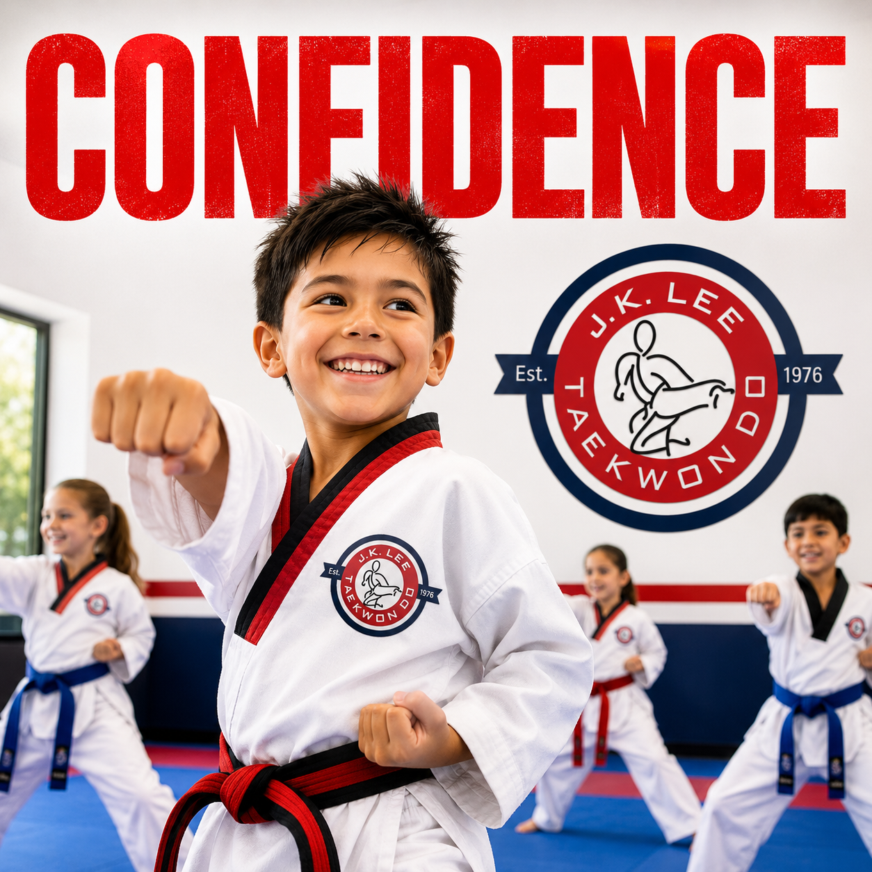 J. K. Lee Black Belt Academy - Main Facebook ad: Free 2 Weeks + Uniform Only $29