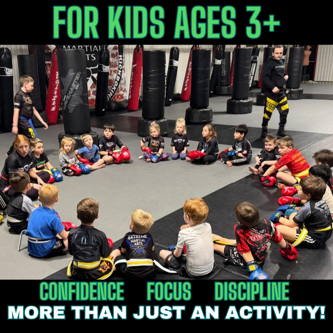 Extreme Martial Arts Amarillo Facebook ad: We’re Looking for 10 AWESOME KIDS (Ages 3+) Ready to Build…