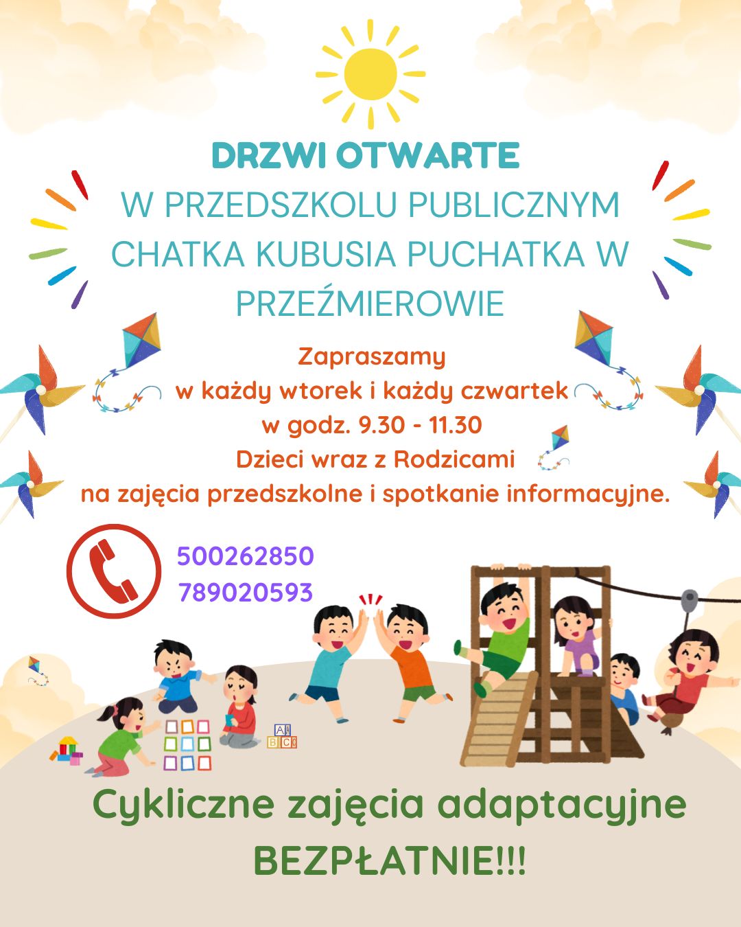 Przedszkole Publiczne Chatka Kubusia Puchatka w Przeźmierowie Facebook ad: Przedszkole Publiczne Chatka Kubusia Puchatka