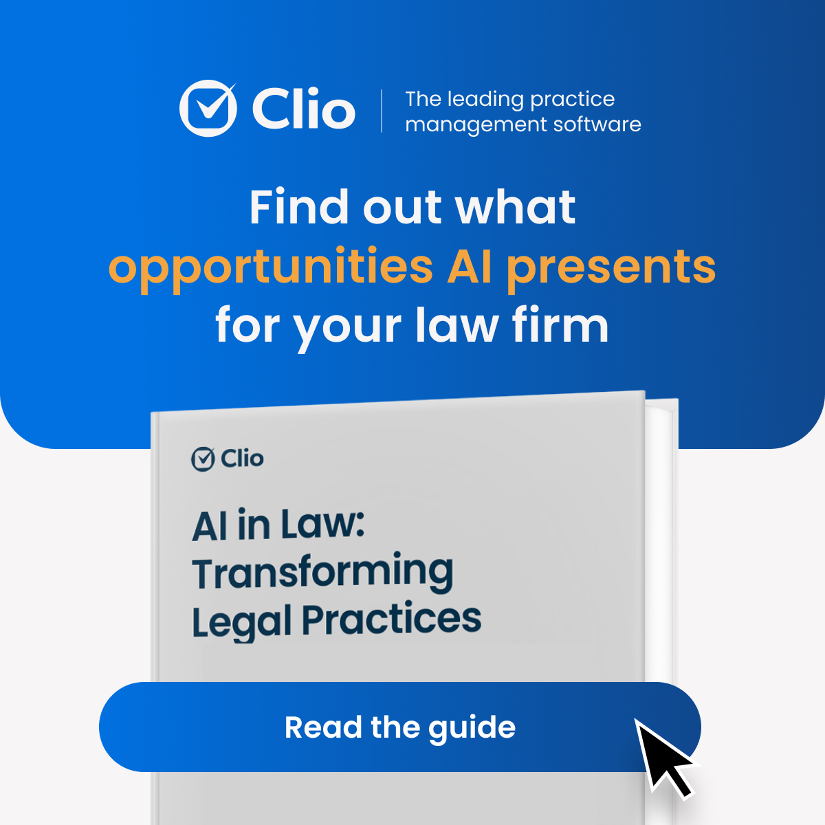 Clio - Cloud-Based Legal Technology Facebook ad