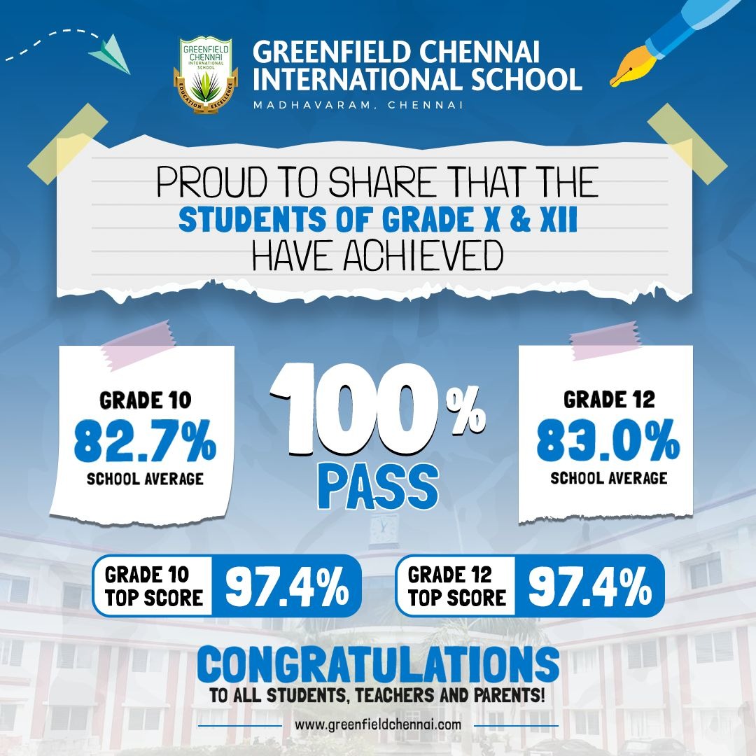 Greenfield Chennai International School Facebook ad from Dec 17, 2025
