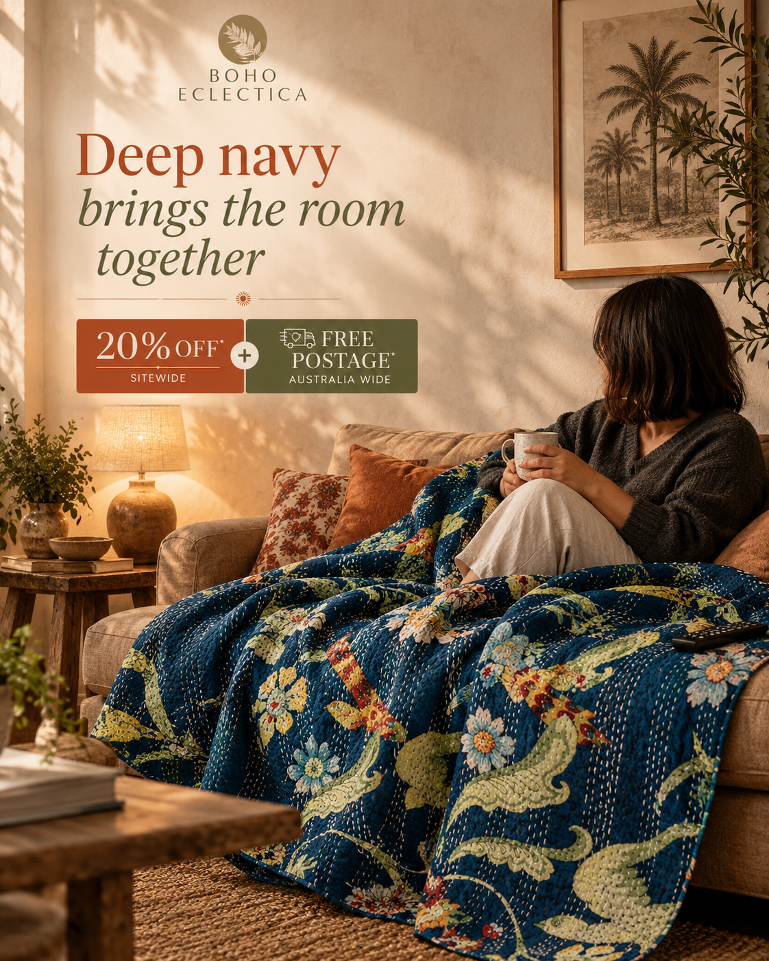 Boho Eclectica Facebook ad: Bring the room together
