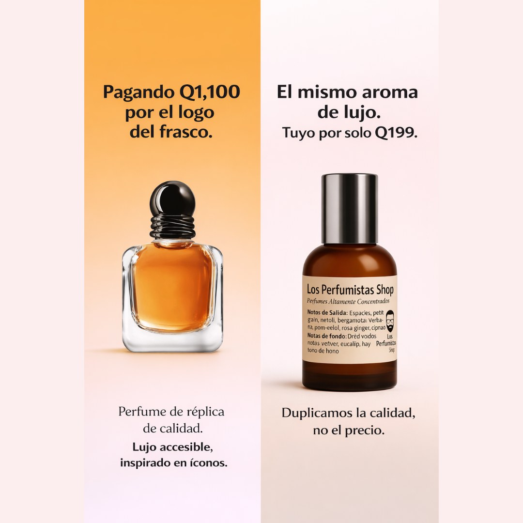 Los Perfumistas Shop GT Facebook ad: No cambiaste. Solo te diste cuenta que estabas…