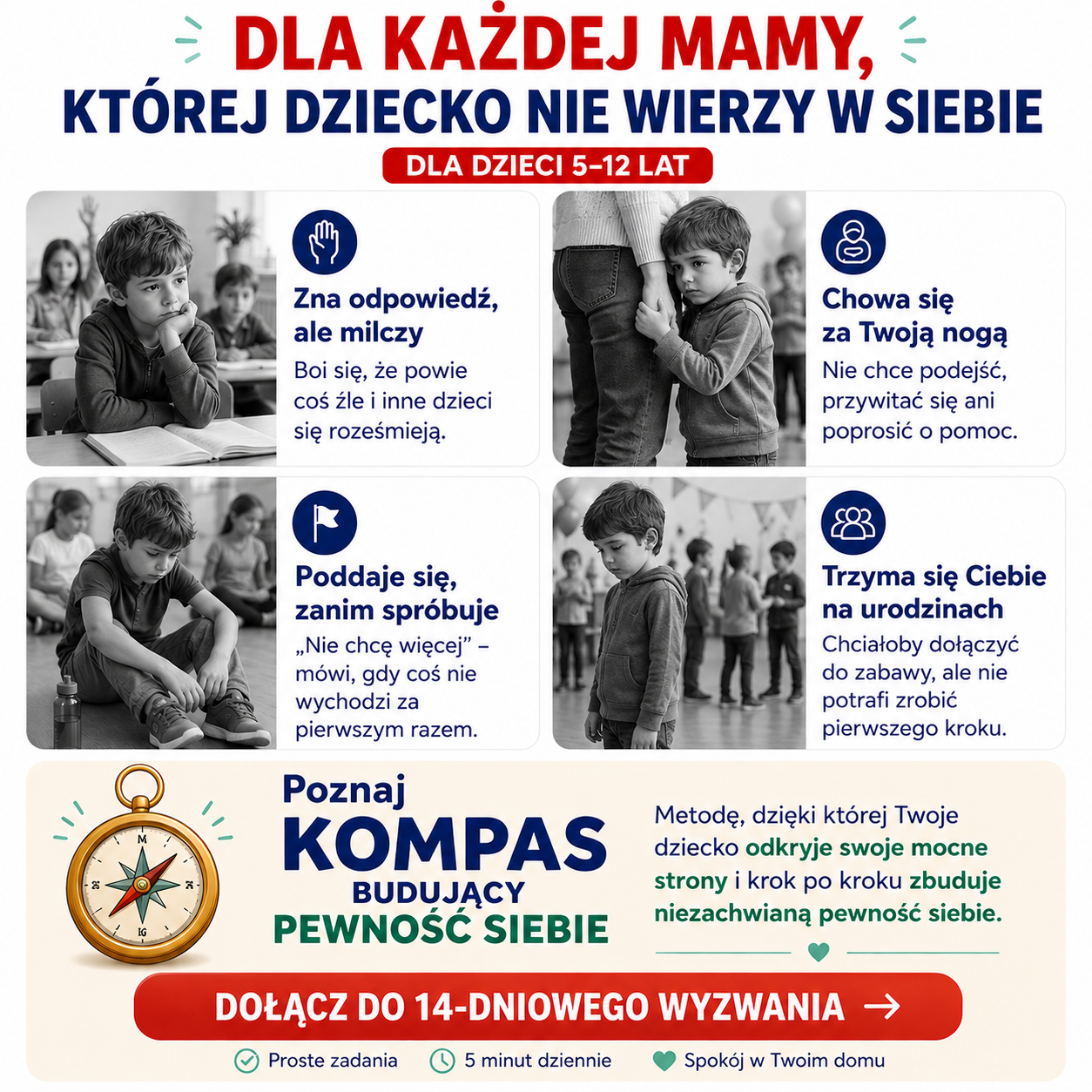 Mindly Facebook ad: Podejmij Wyzwanie