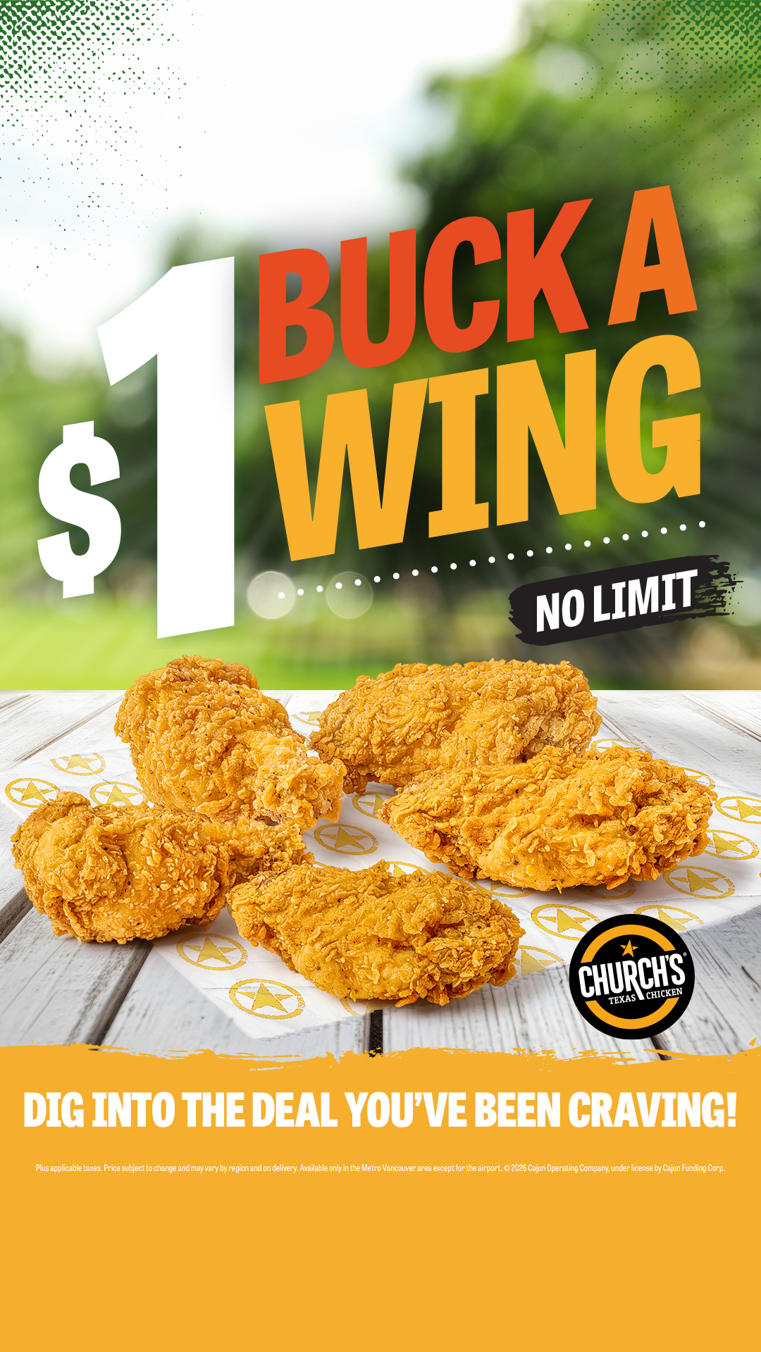 Church's Texas Chicken Canada Facebook ad from Jun 12, 2026