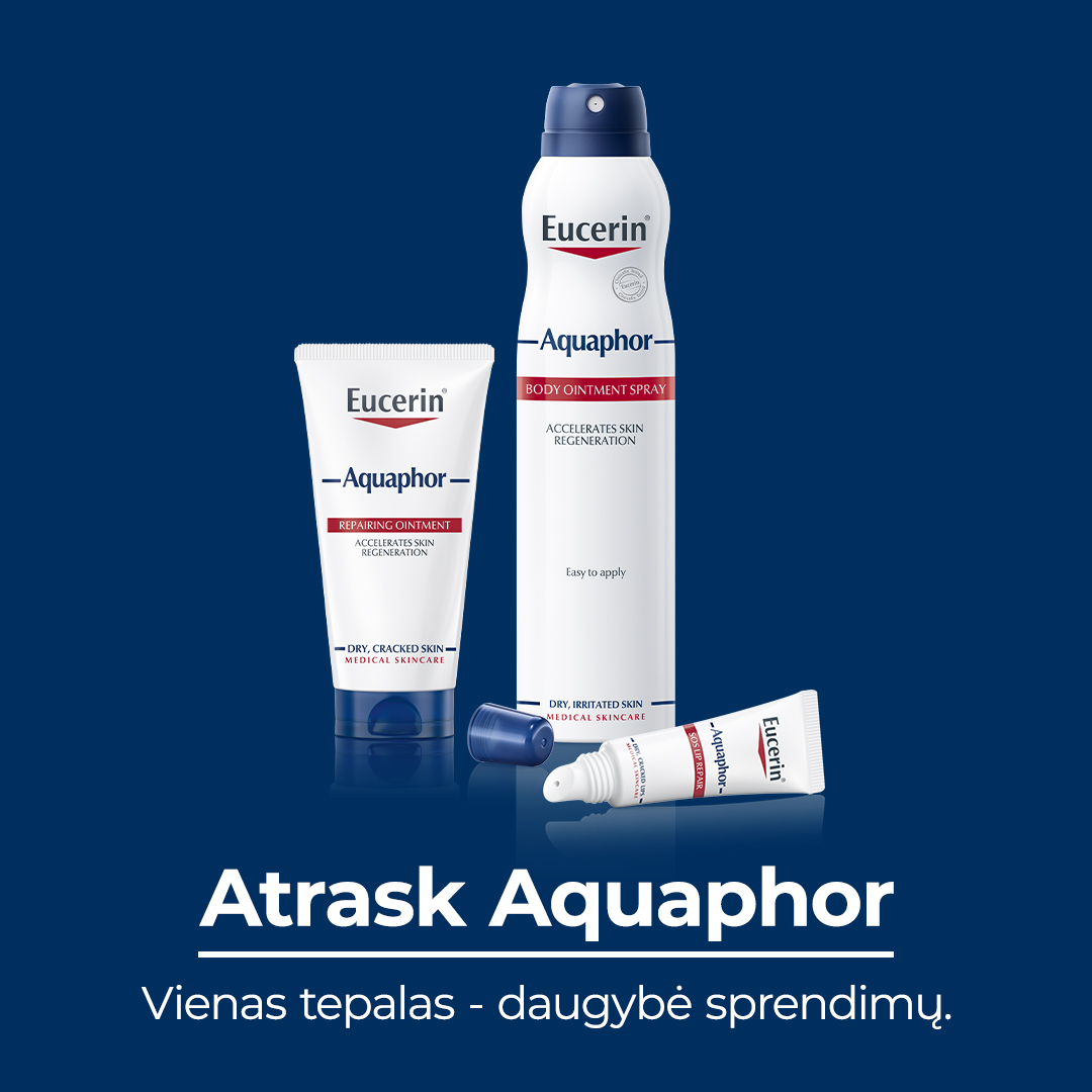 Eucerin Lietuva Facebook ad: Vienas tepalas - daugybė sprendimų.