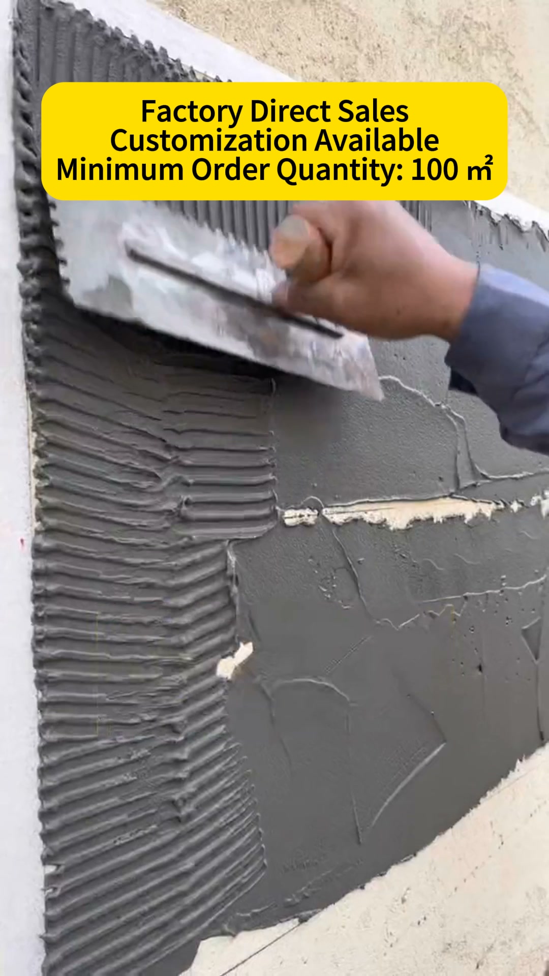 Huanxing mortar manufacturer Facebook ad: Flexible Stone Veneer | Lightweight, Bendable & Realistic