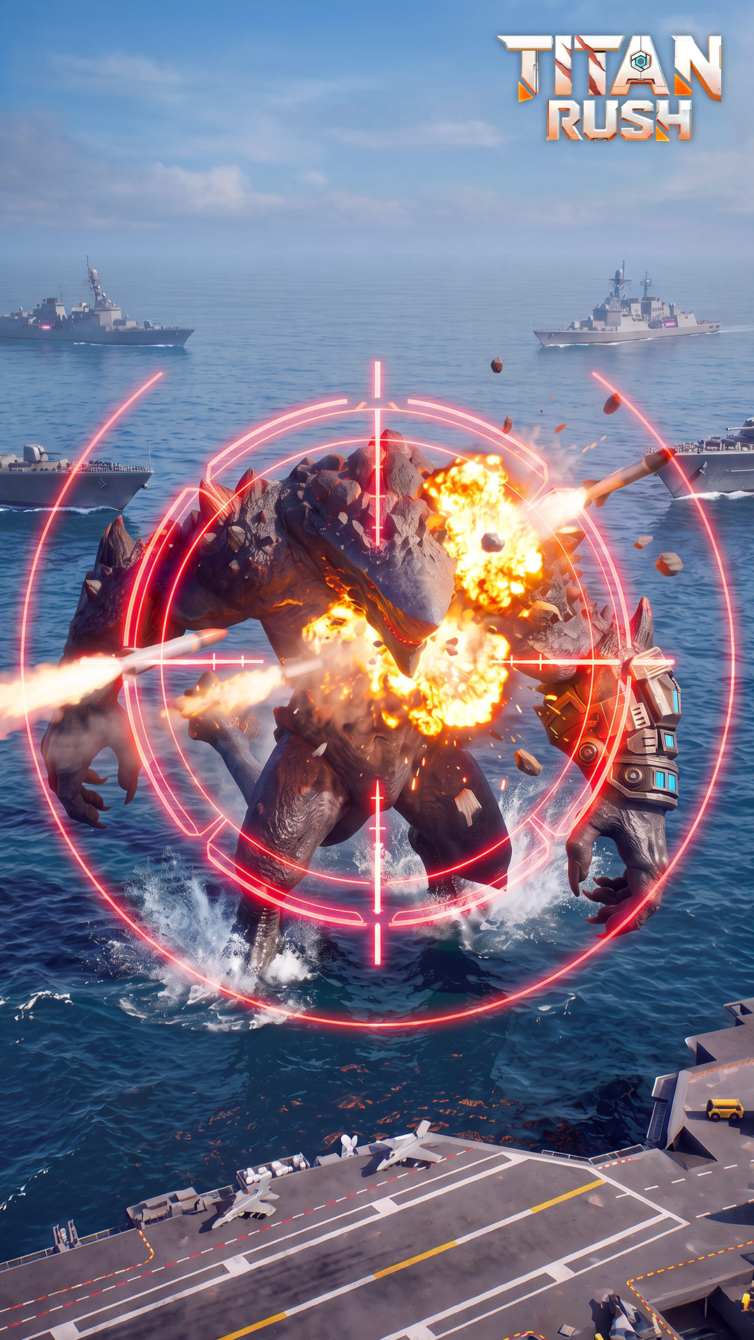 TITAN RUSH Facebook ad: Play Now