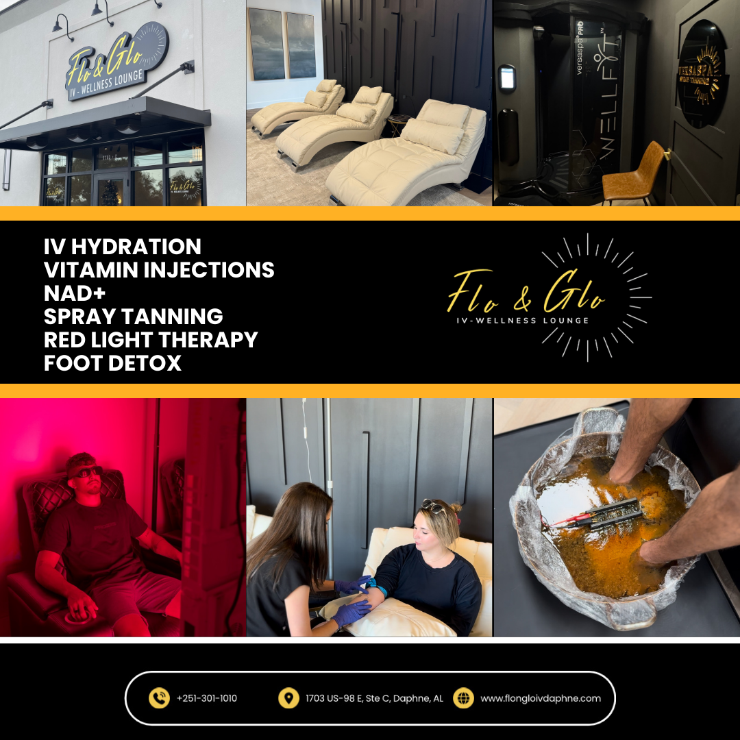 Flo & Glo IV Daphne Facebook ad: Flo & Glo IV Daphne - Wellness Lounge
