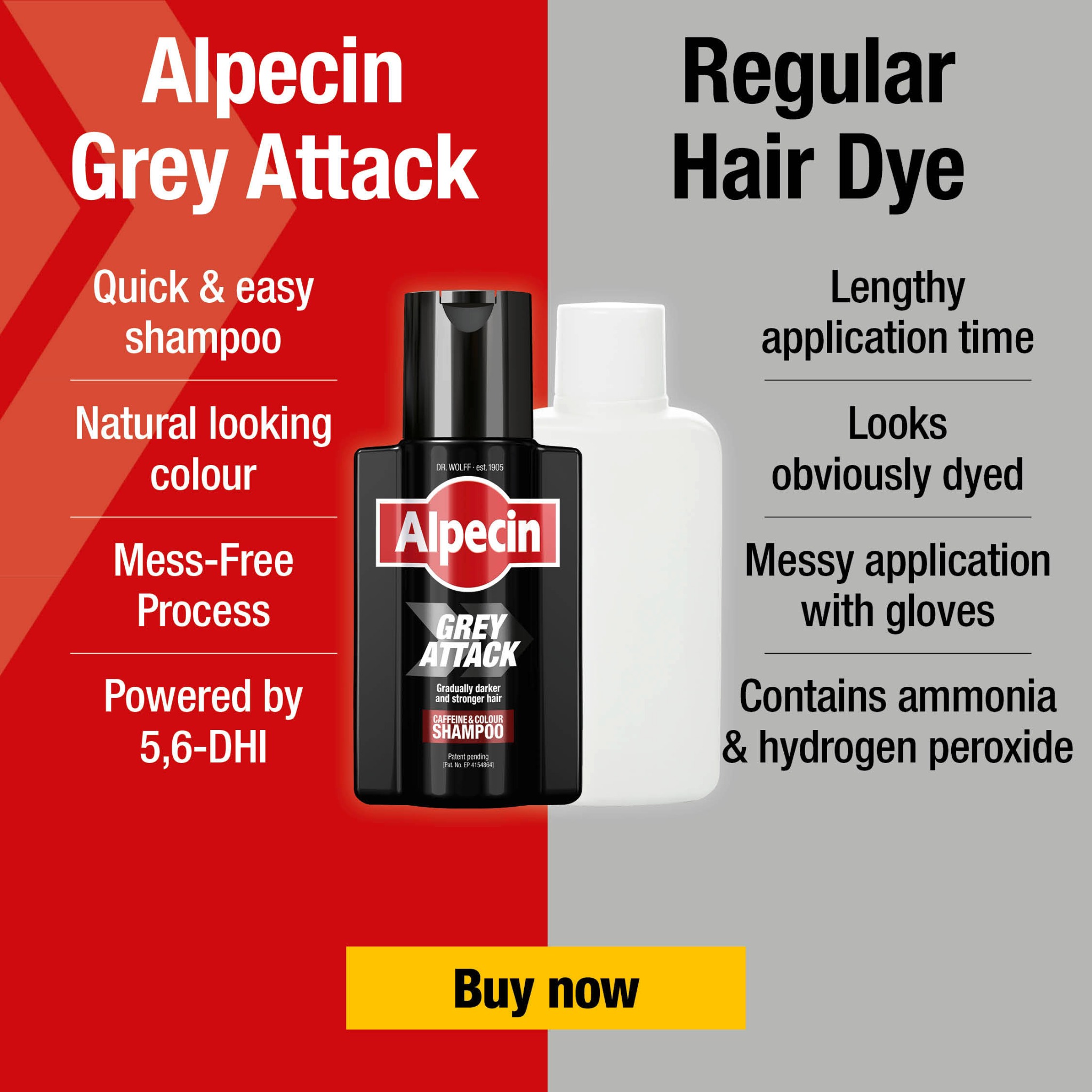 Alpecin Facebook ad: Attack Your Grey Hair!