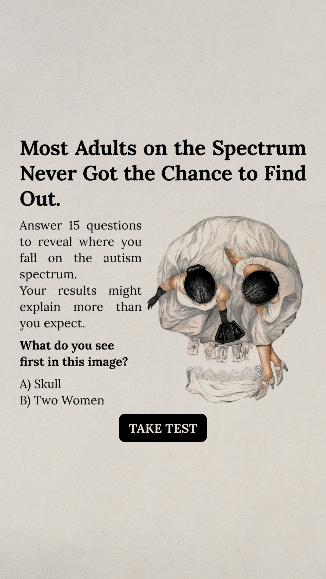Personality Type Facebook ad